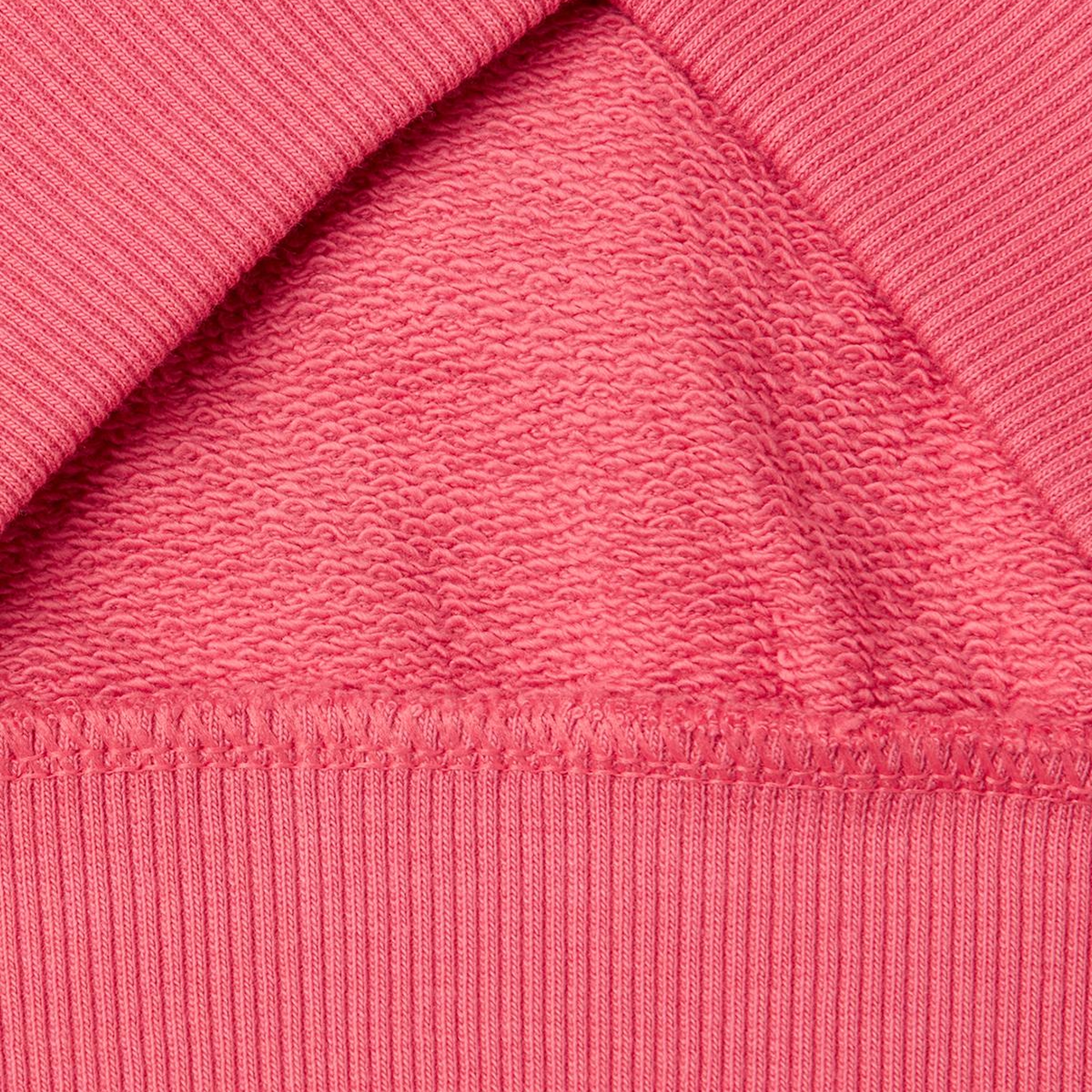 Kız Çocuk Fuşya Simli Benetton Logo İşlemeli Fermuarlı Sweatshirt
