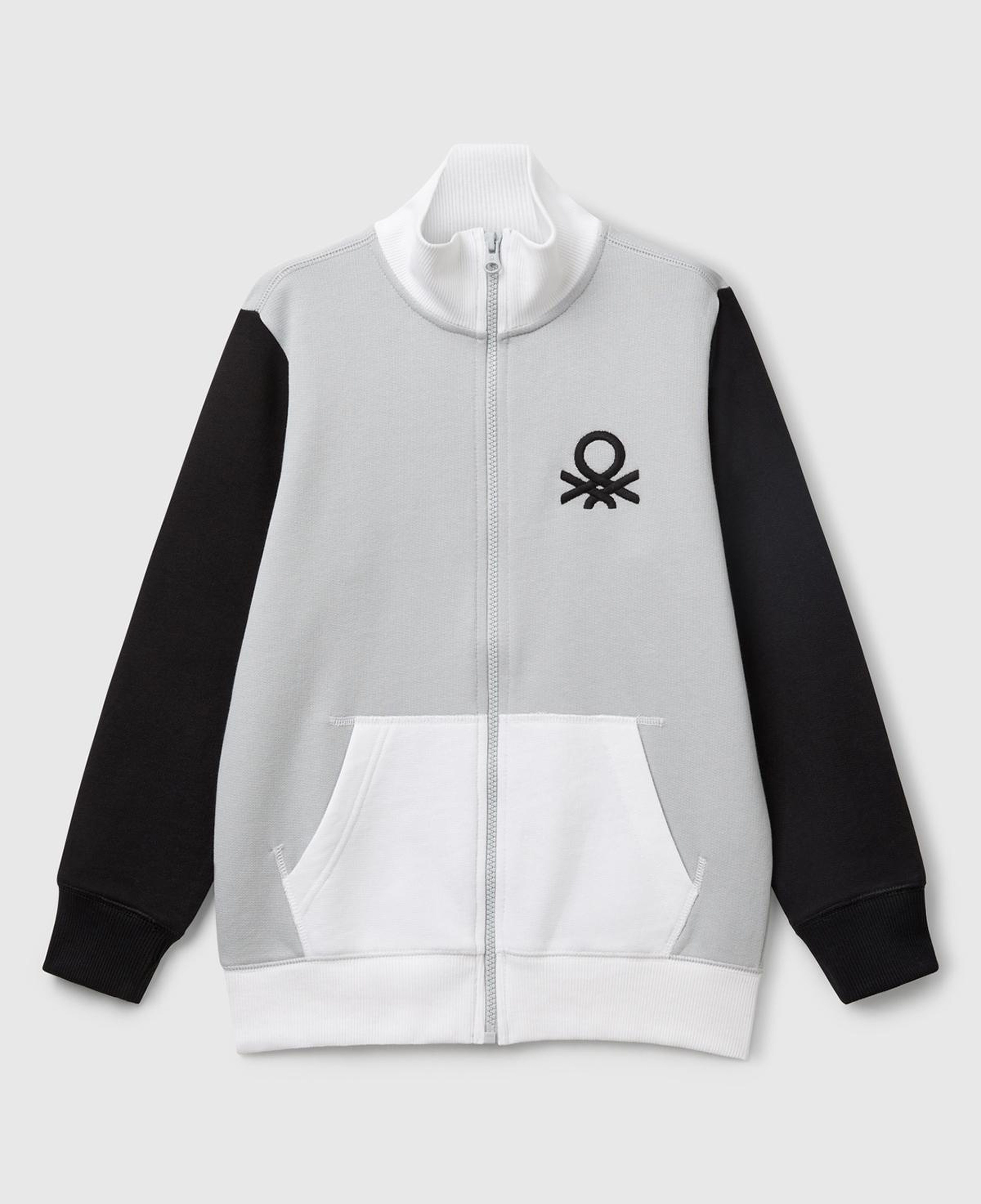 Erkek Çocuk Gri Mix Logolu Sweatshirt