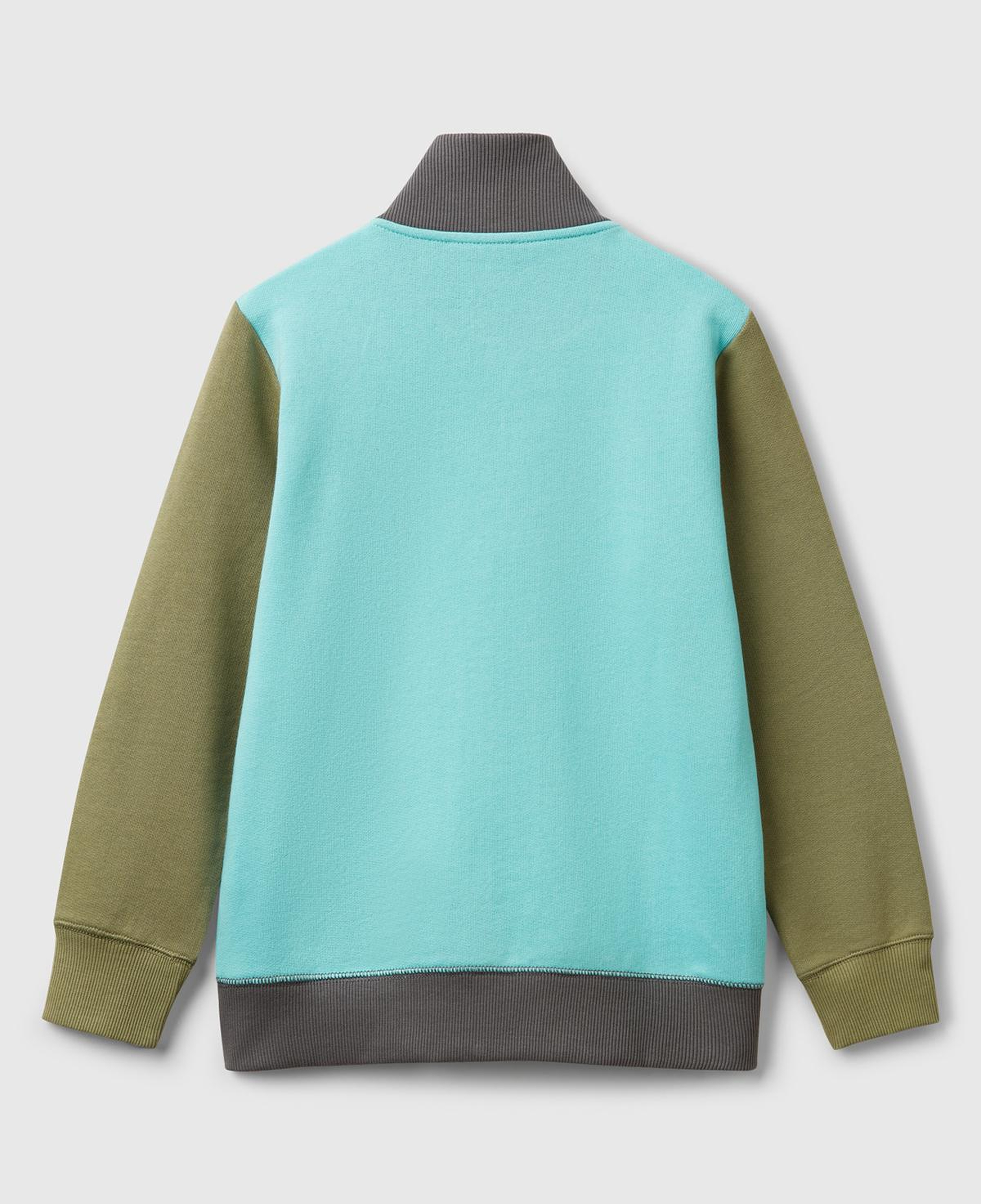 Erkek Çocuk Turkuaz Mix Logolu Sweatshirt