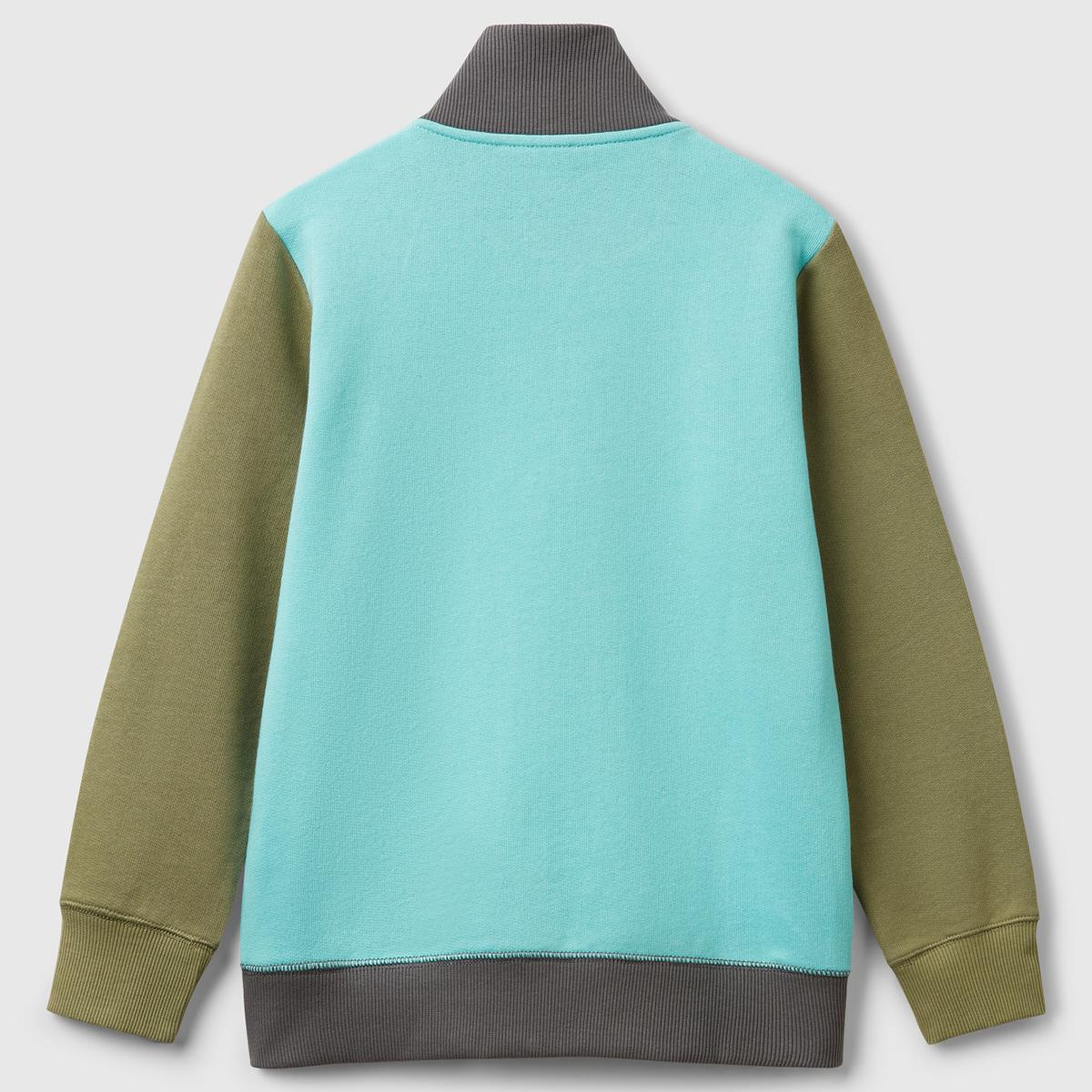 Erkek Çocuk Turkuaz Mix Logolu Sweatshirt