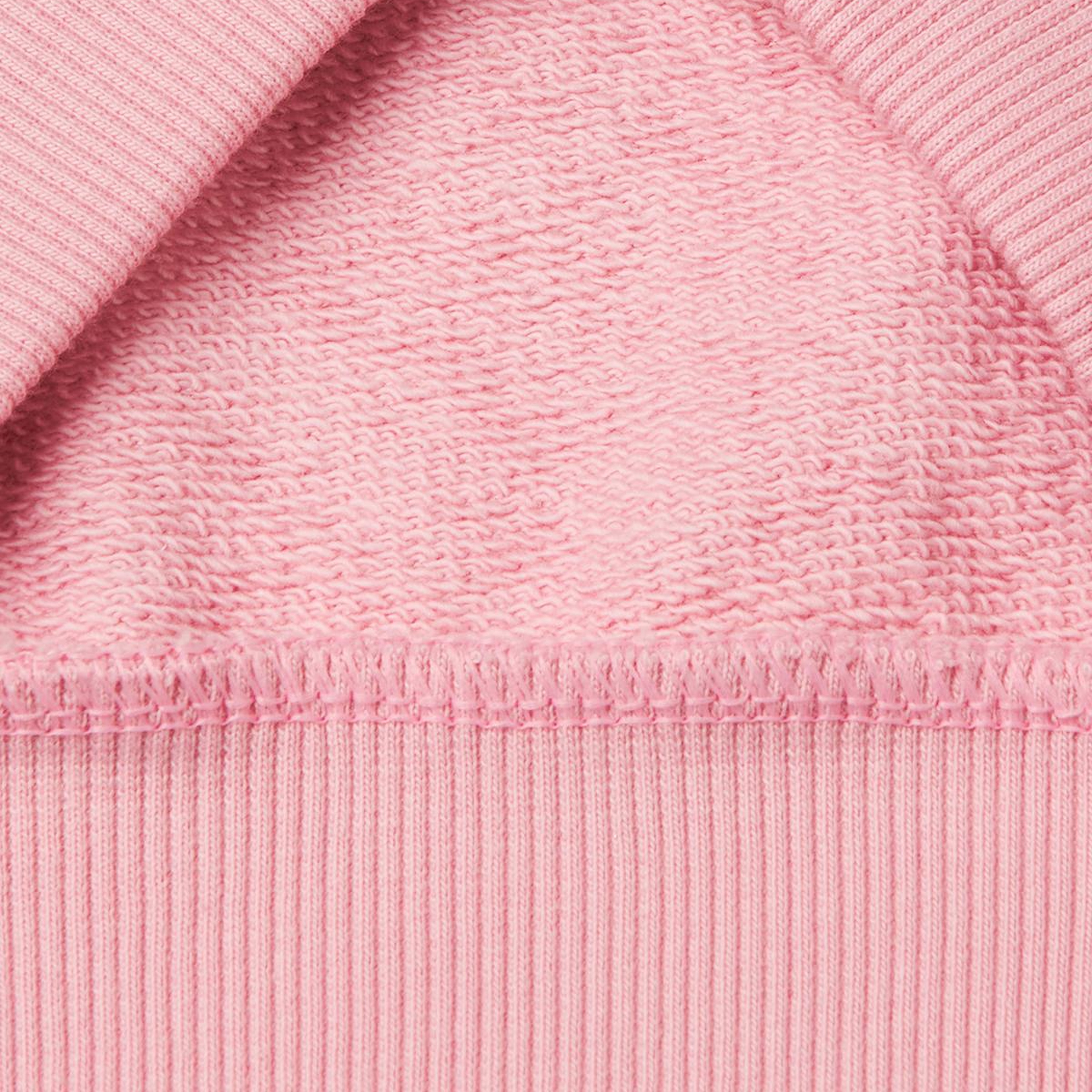 Kız Çocuk Pembe Mix Simli Benetton Logo İşlemeli Fermuarlı Sweatshirt