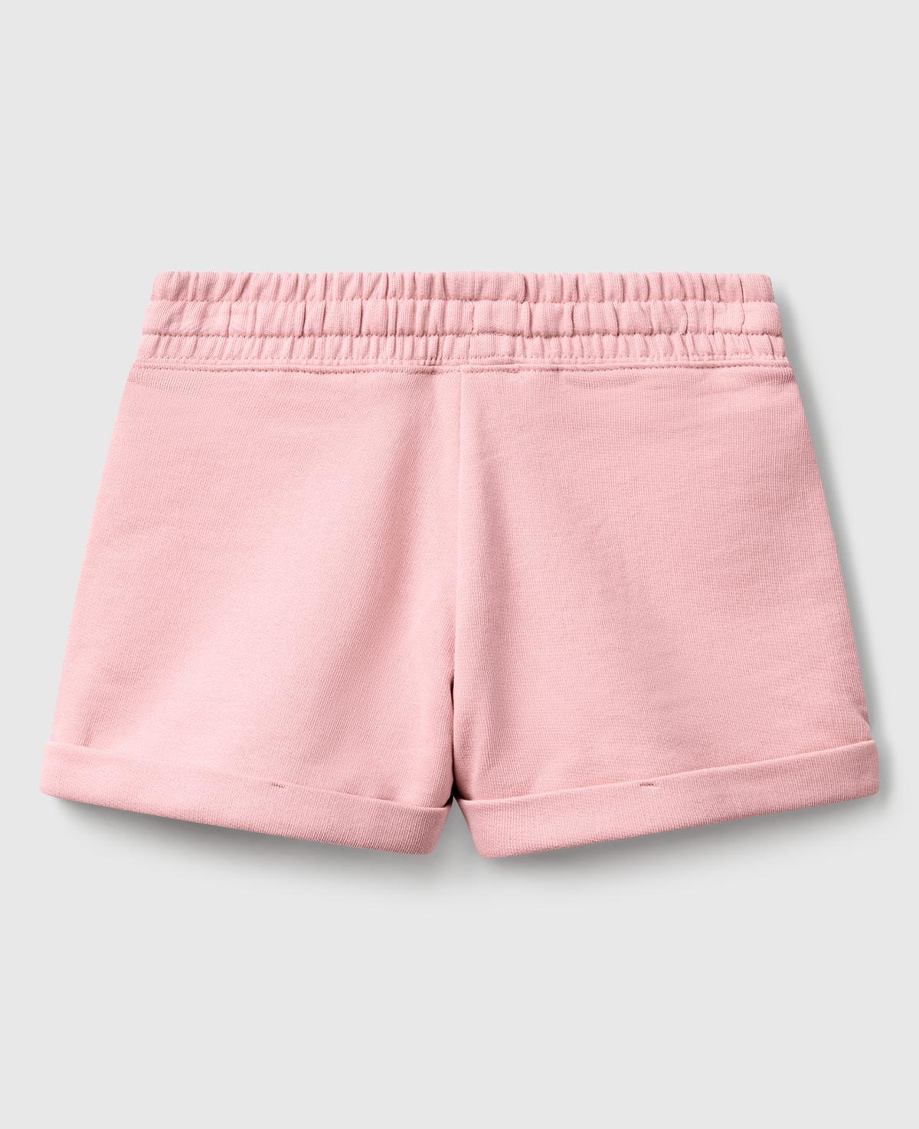 Kız Çocuk Pembe Logolu Sweat Şort