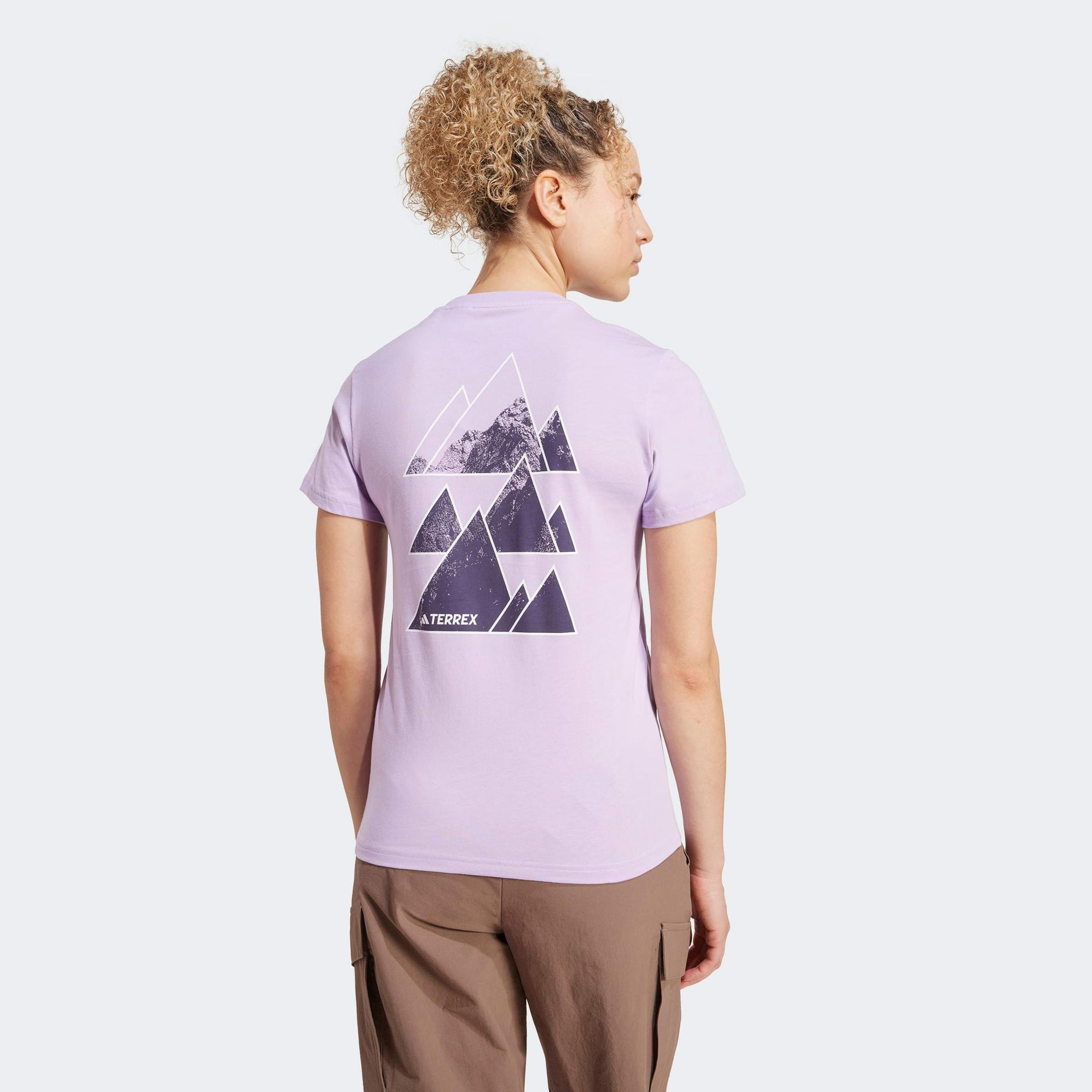 adidas Athlete Kadın Mor Günlük T-Shirt