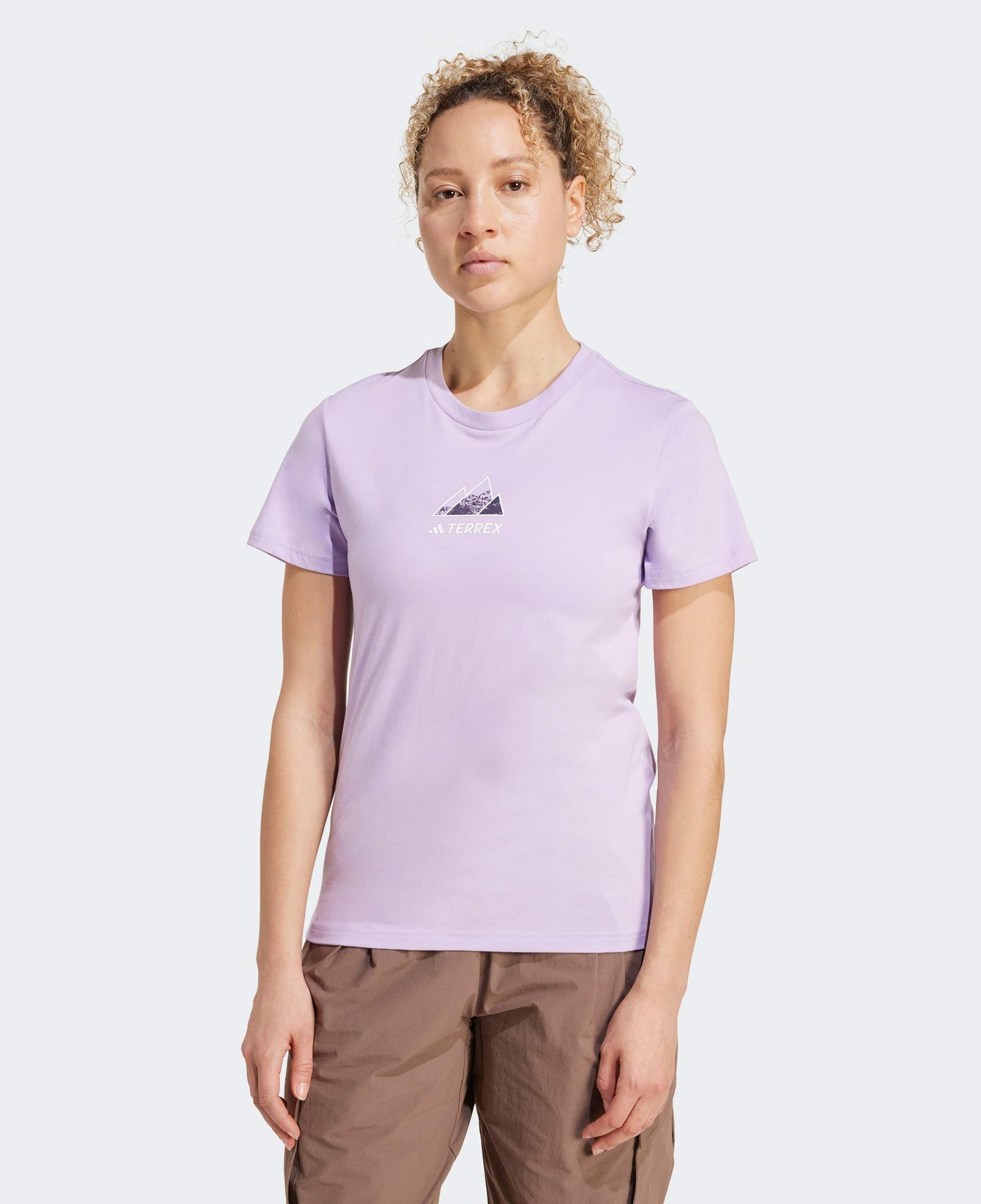 adidas Athlete Kadın Mor Günlük T-Shirt
