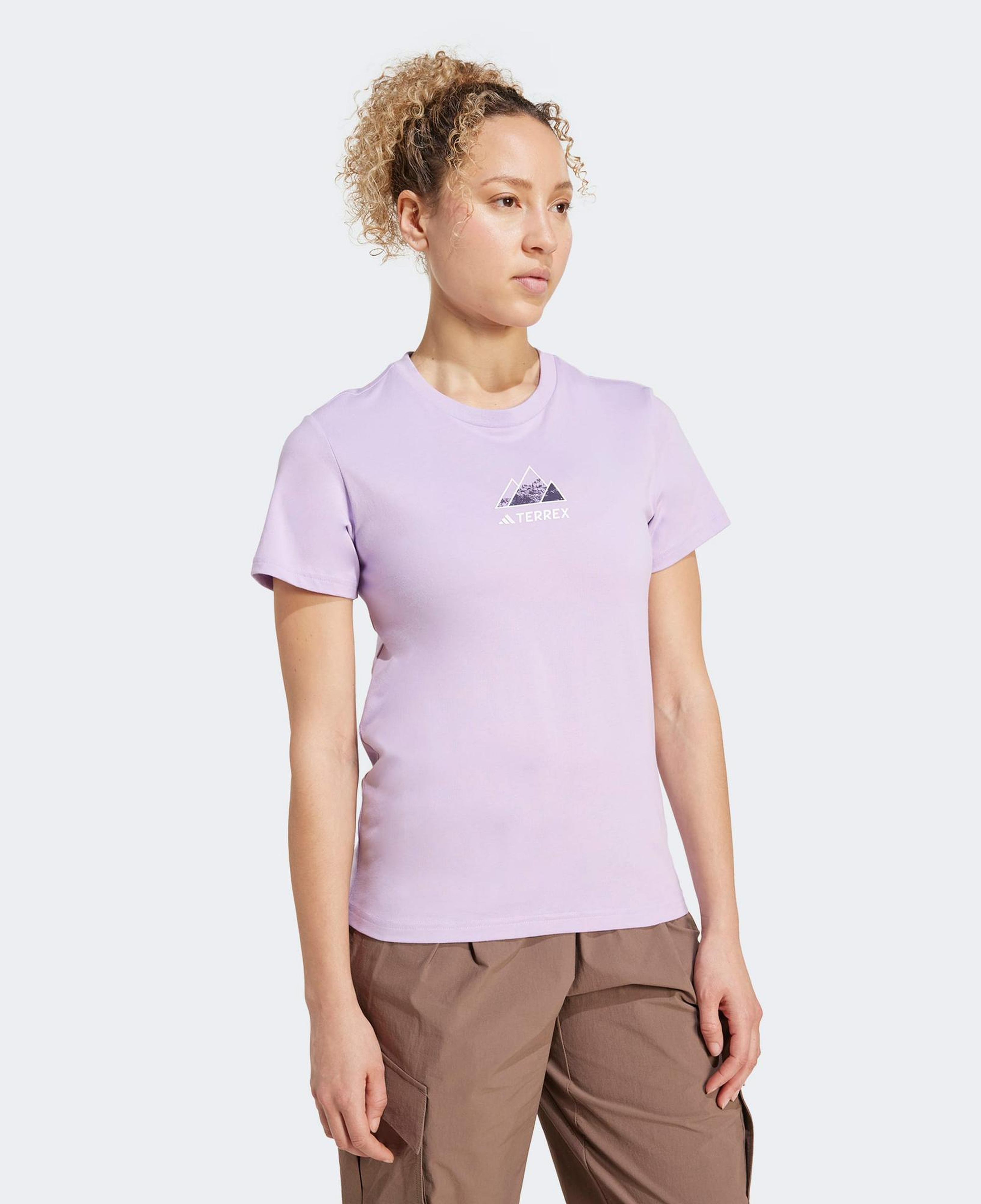 adidas Athlete Kadın Mor Günlük T-Shirt