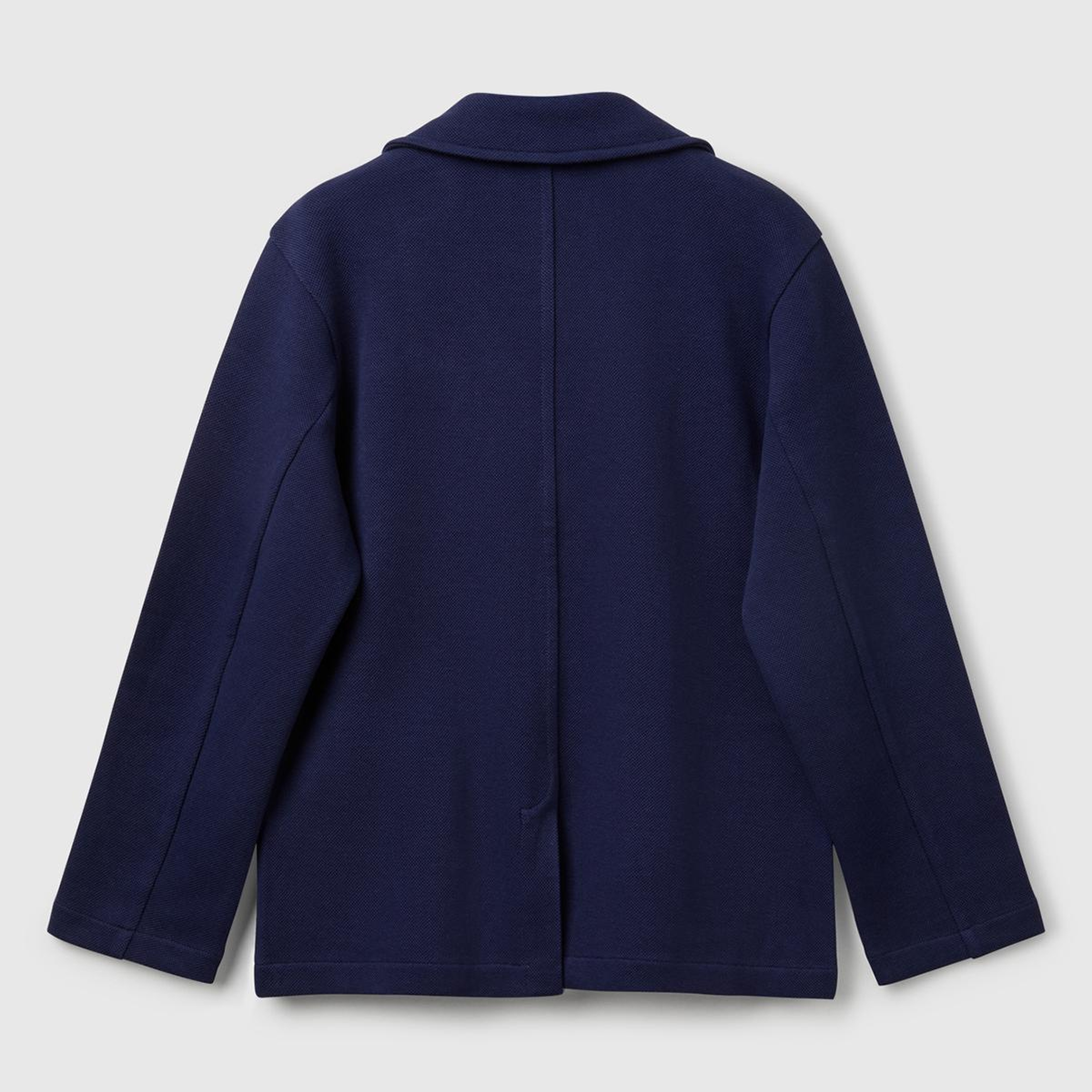 Erkek Çocuk Lacivert Logo İşlemeli Yama Cepli Blazer Ceket