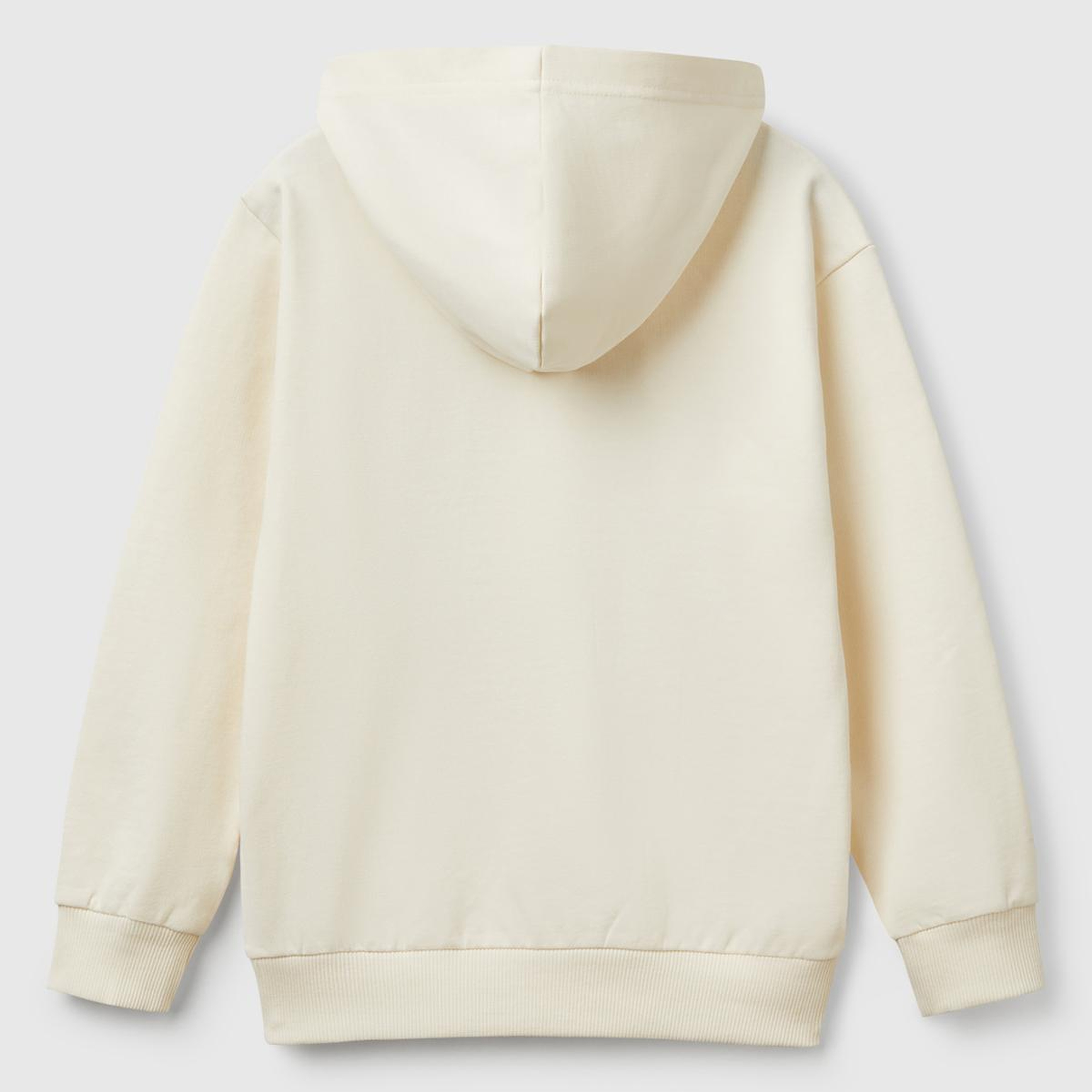 Erkek Çocuk Ekru Marvel Kahraman Baskılı Etiket Logolu Kapüşonlu Sweatshirt