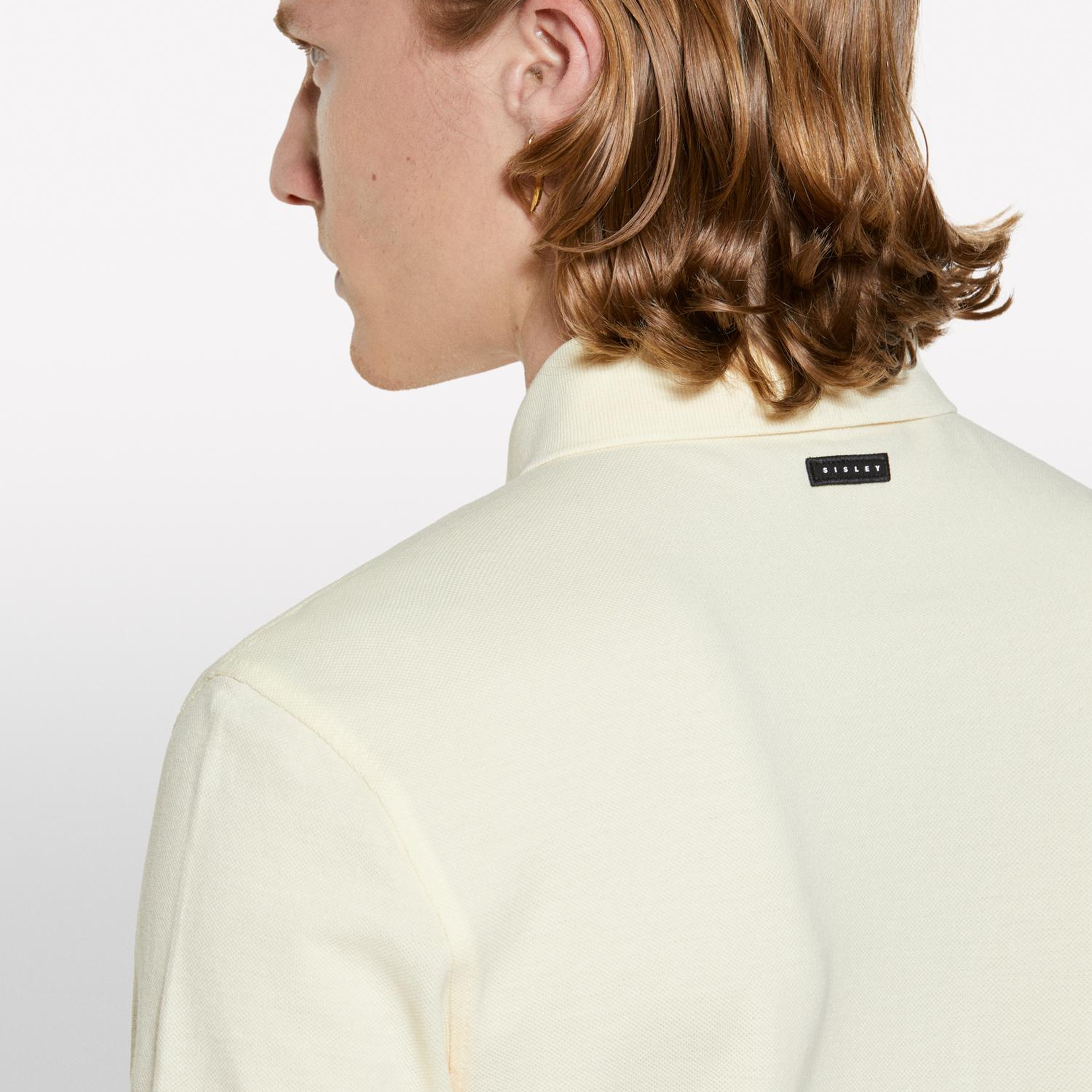 Erkek Krem %100 Pamuk Regular Fit Polo T-Shirt