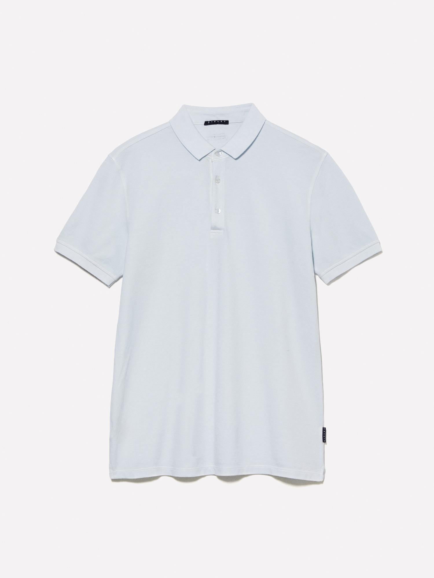 Erkek Buz Mavisi %100 Pamuk Regular Fit Polo T-Shirt