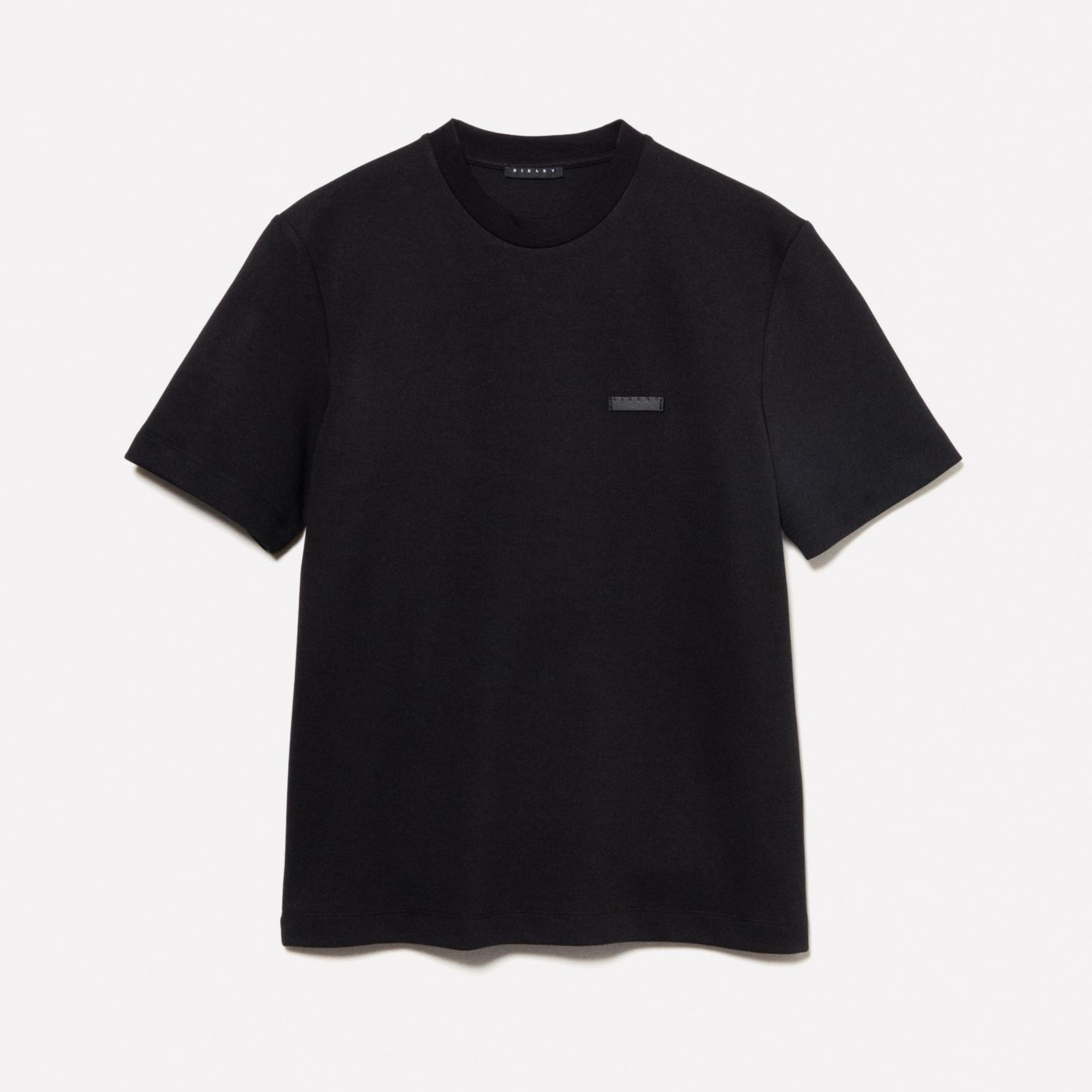 Erkek Koyu Lacivert Pamuk Karışımlı Logolu Bisiklet Yaka Regular Fit T-Shirt