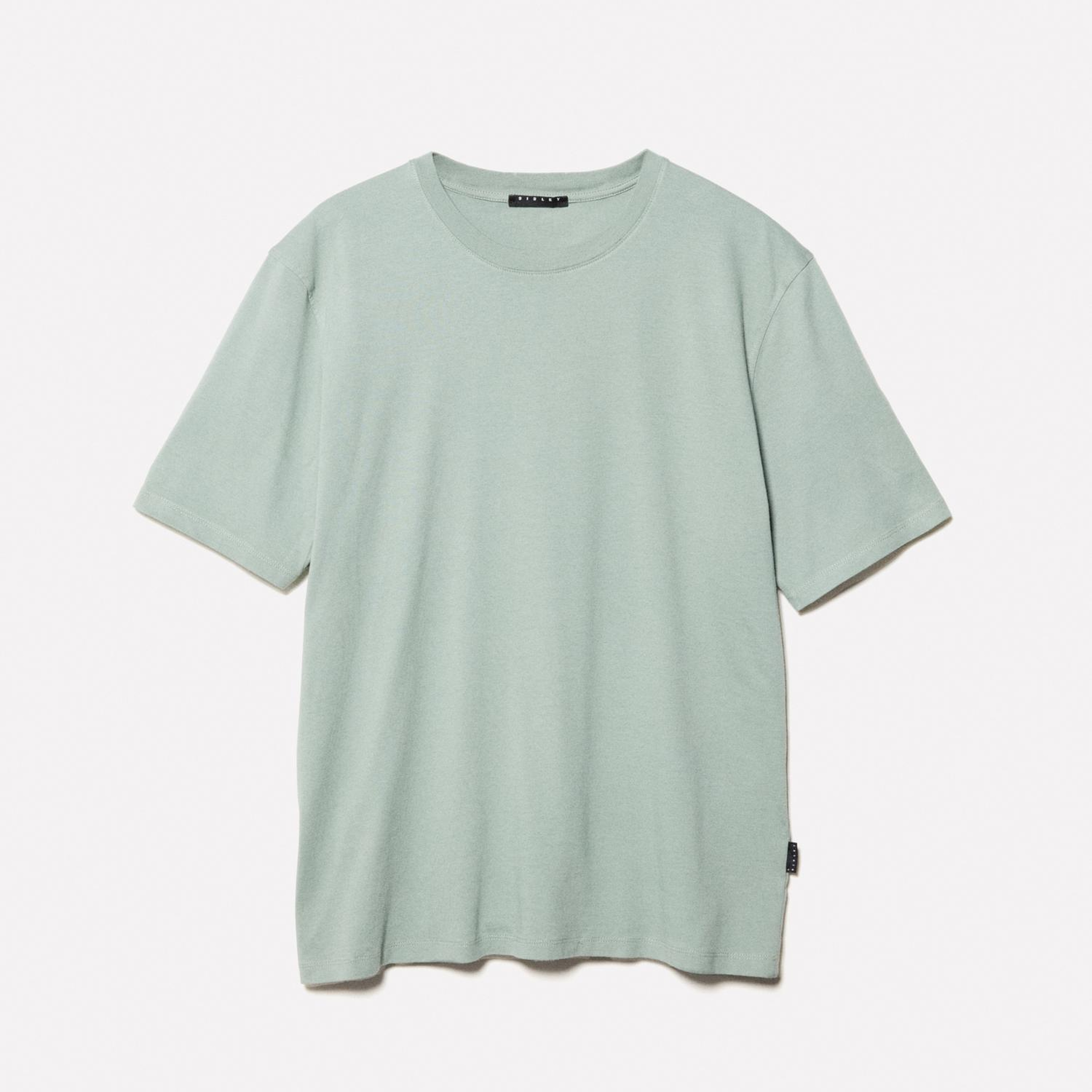 Erkek Haki %100 Pamuk Normal Kesim Bisiklet Yaka Kısa Kollu T-Shirt
