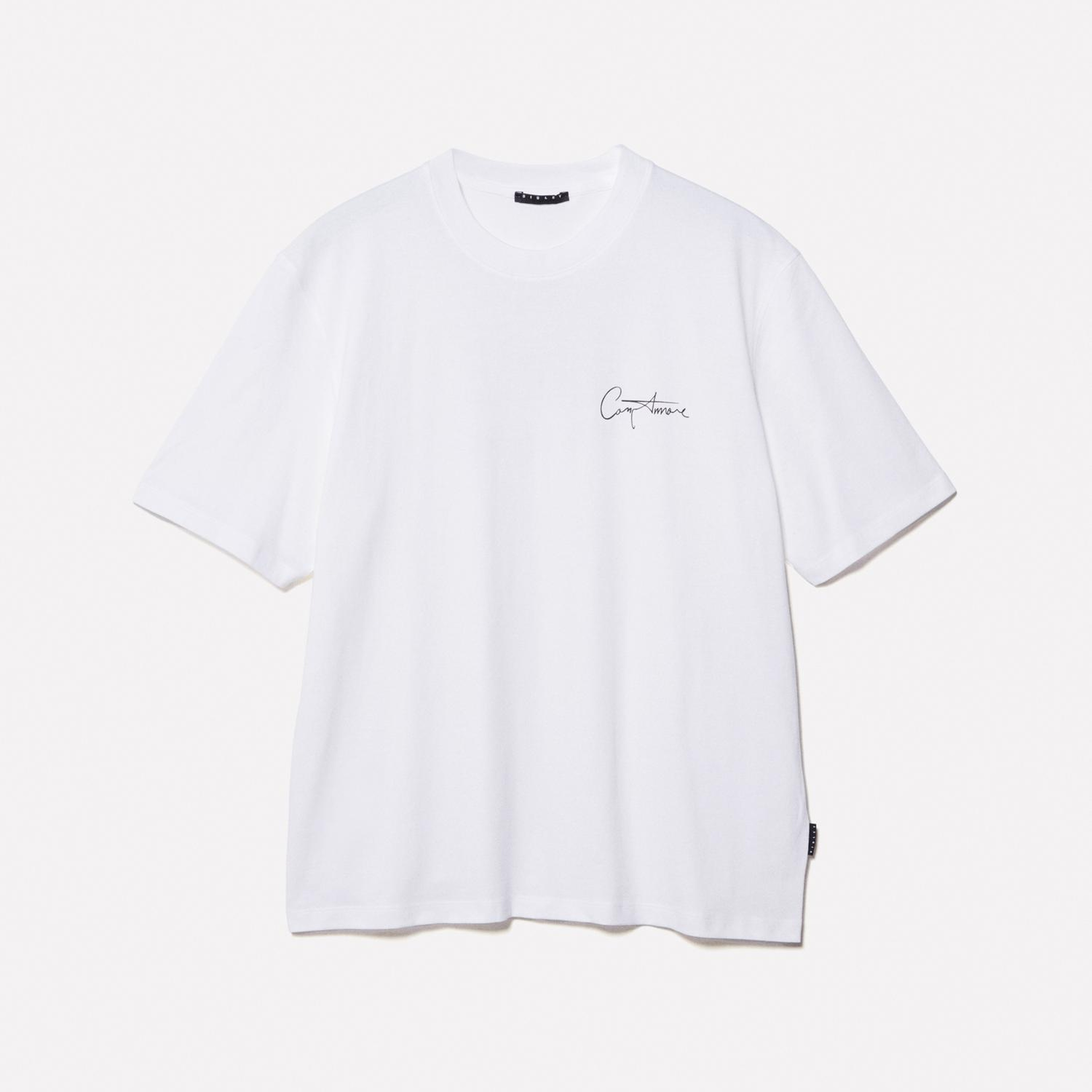 Erkek Beyaz %100 Pamuk Baskılı Bisiklet Yaka Regular Fit T-Shirt