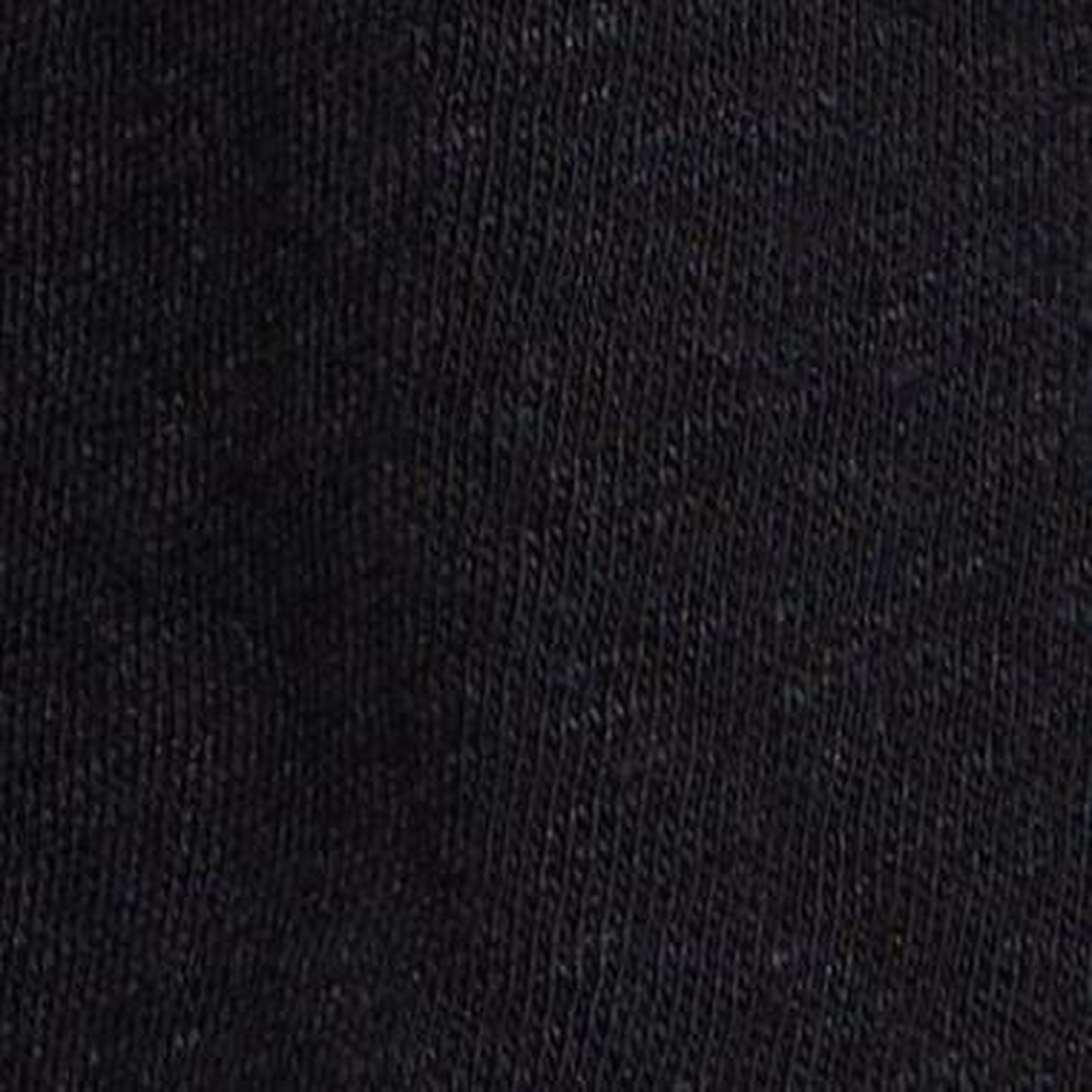 Kadın Siyah Keten Karışımlı Bisiklet Yaka T-Shirt