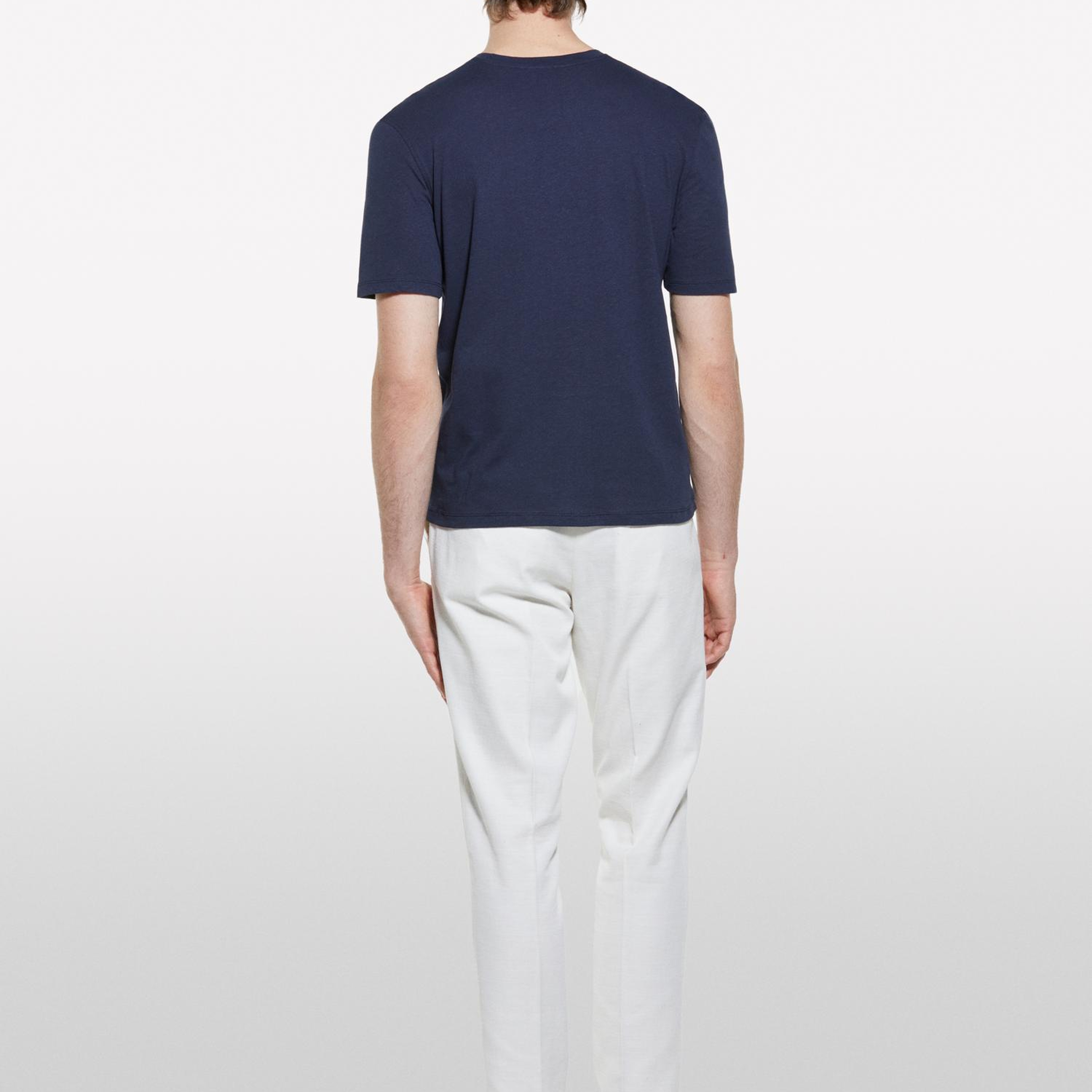 Erkek Açık Krem %100 Pamuk Slim Comfort Fit Chino Pantolon