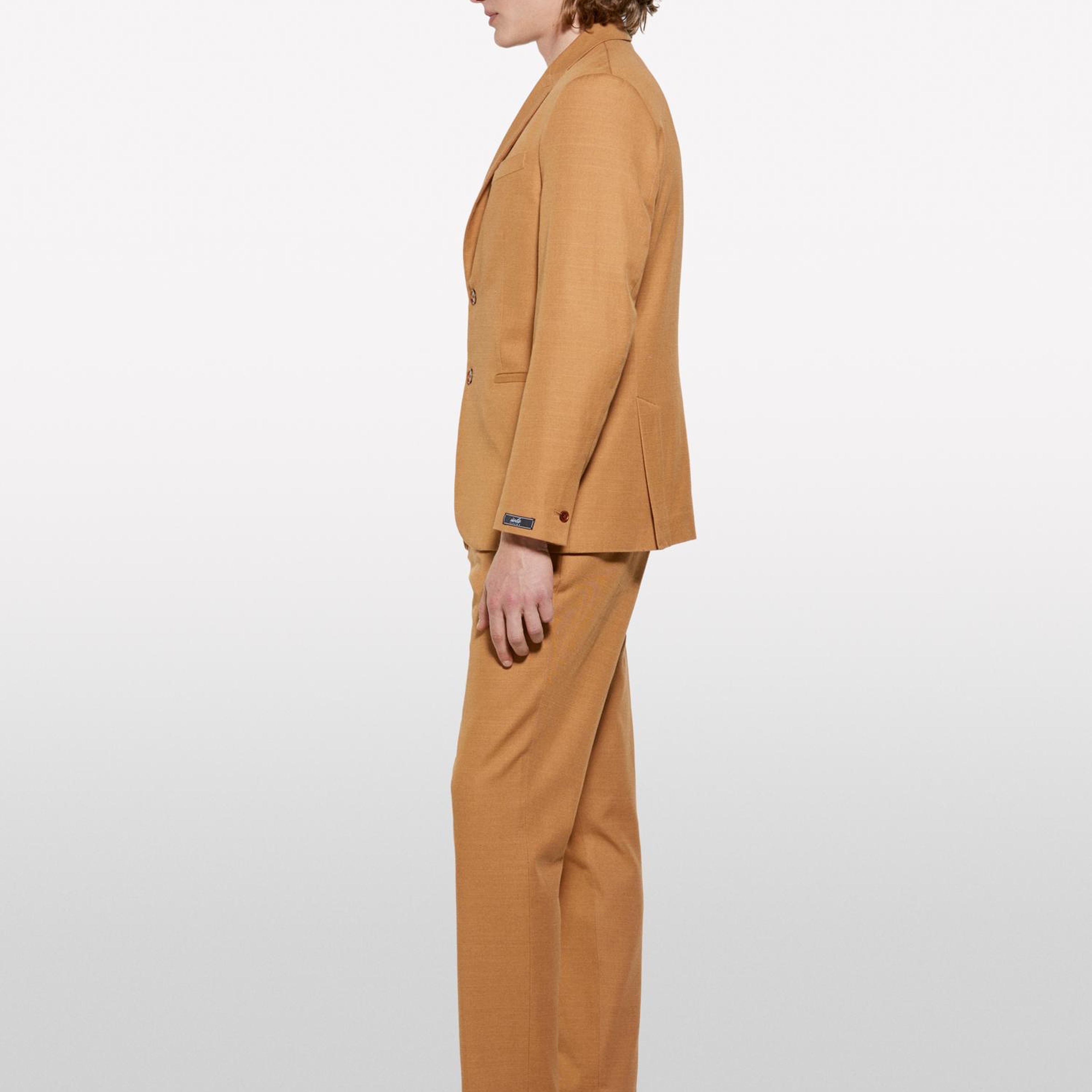 Erkek Taba %100 Pamuk Slim Comfort Fit Chino Pantolon