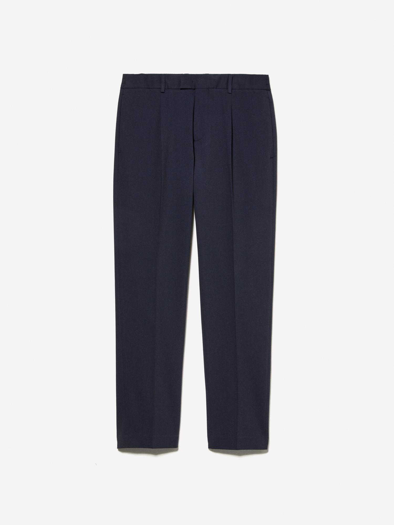 Erkek Koyu Denim Viskoz Karışımlı Arkası Cep Detaylı Jogger Pantolon
