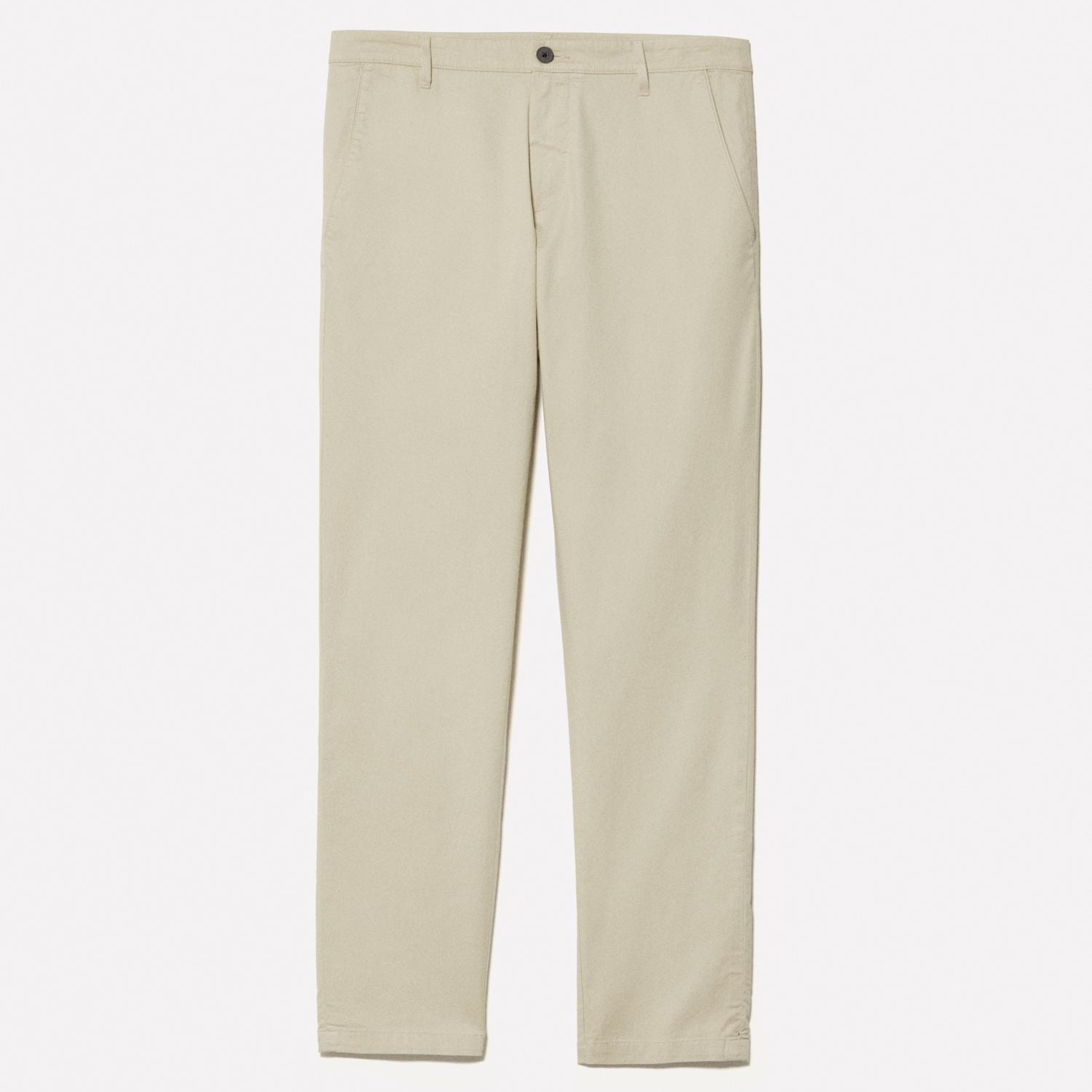 Erkek Bej Pamuk Karışımlı Slim Fit Chino Pantolon