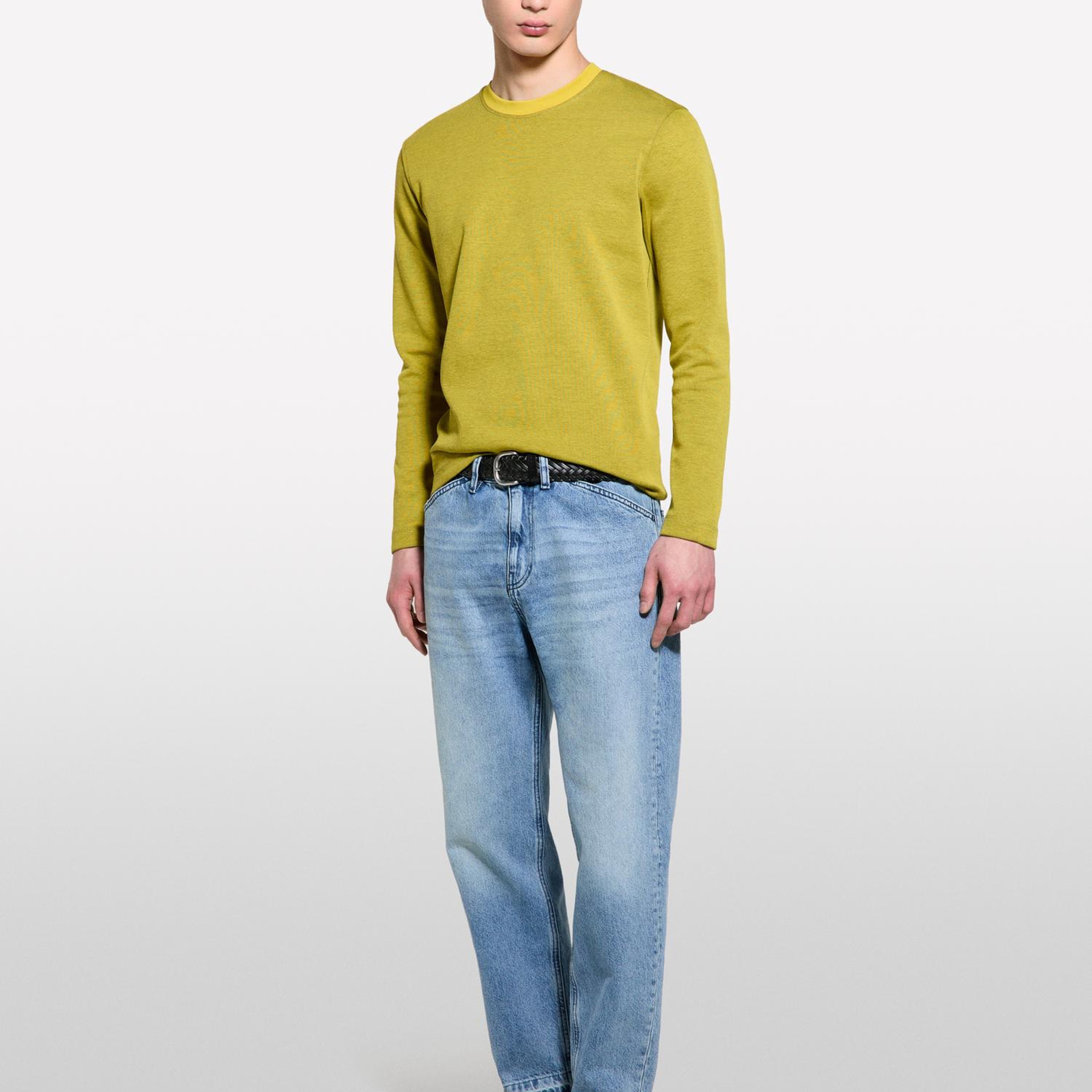 Erkek Açık Denim %100 Pamuk Normal Bel Regular Fit Denim Pantolon