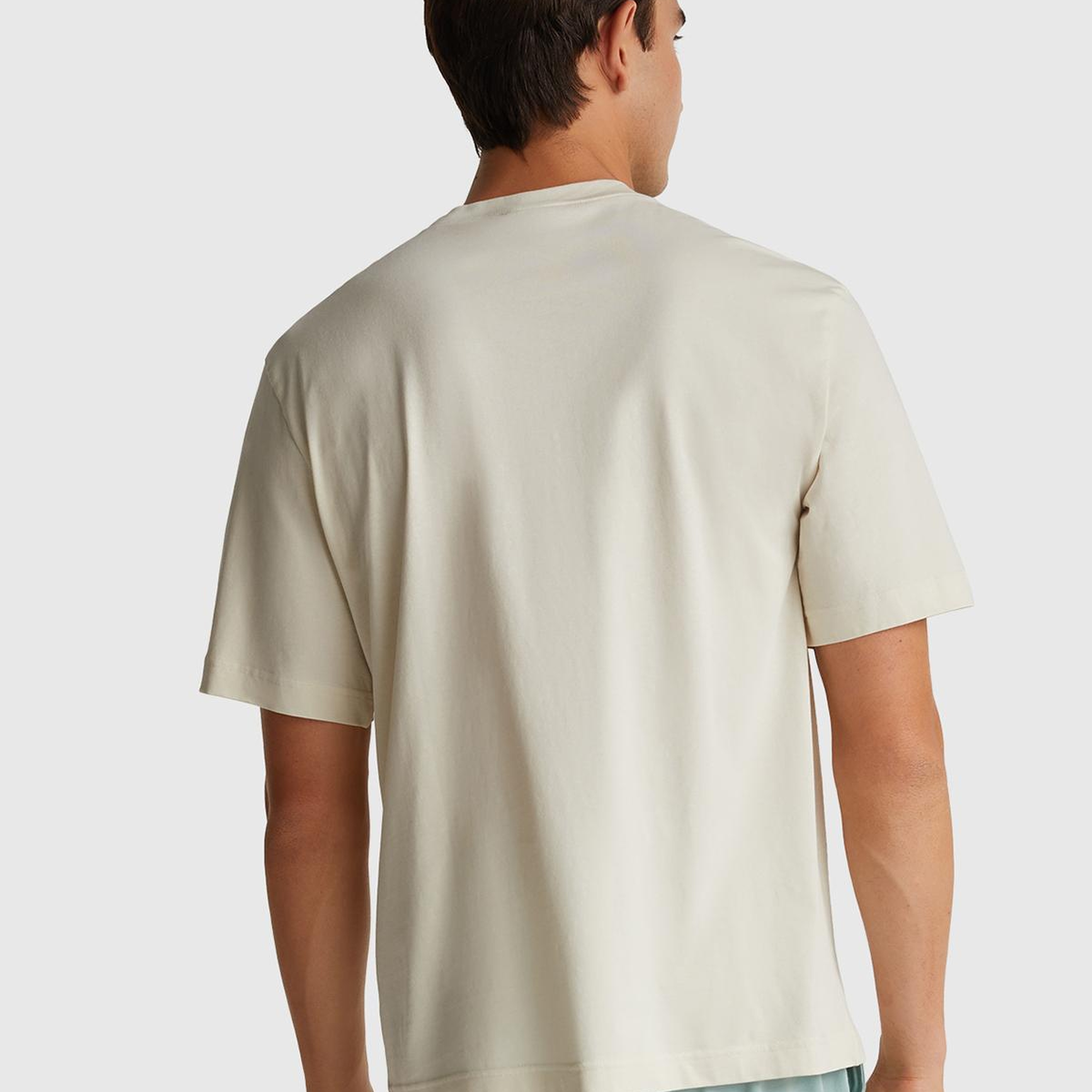 Erkek Krem %100 Koton Disney Baskılı T-Shirt