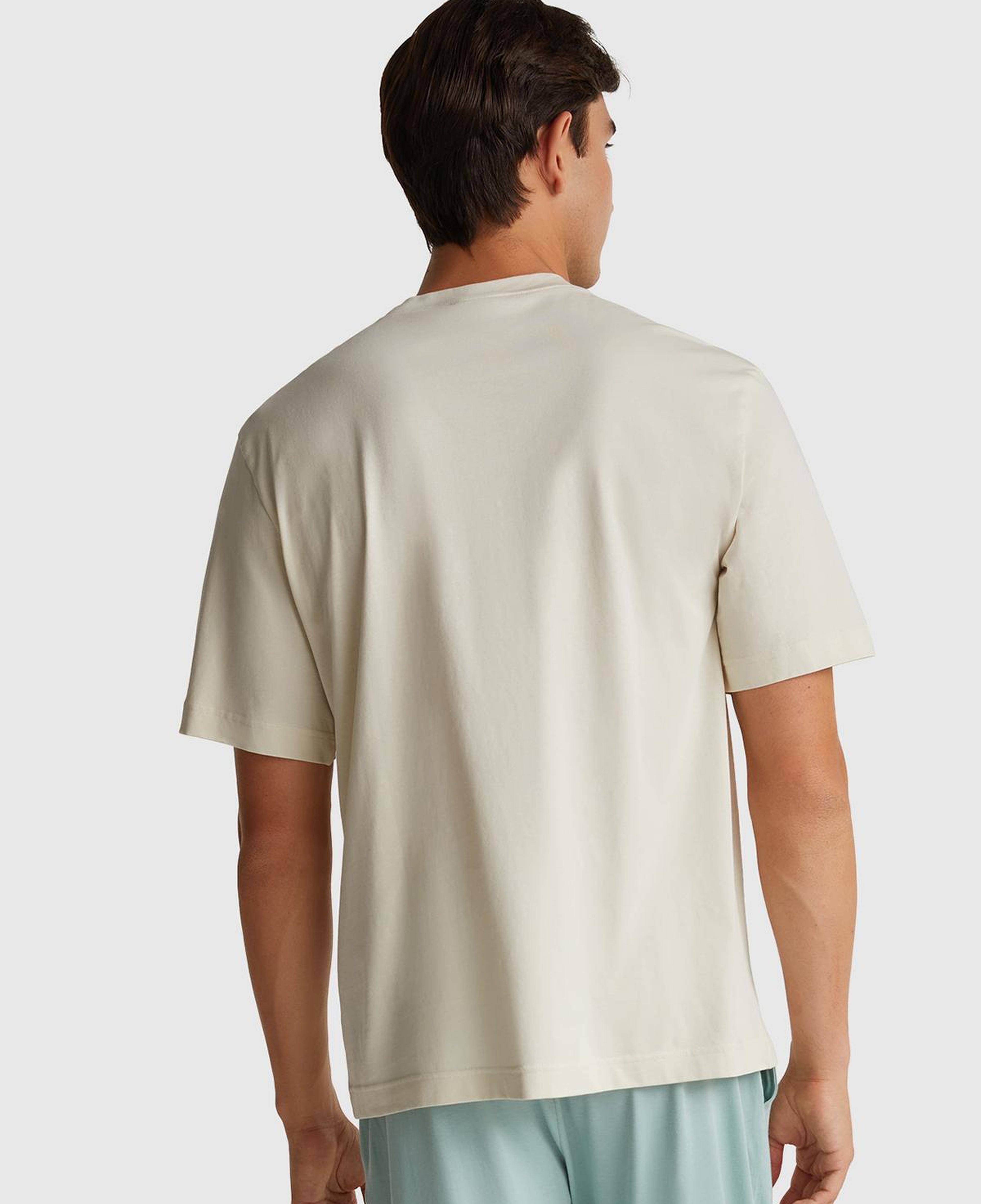Erkek Krem %100 Koton Disney Baskılı T-Shirt