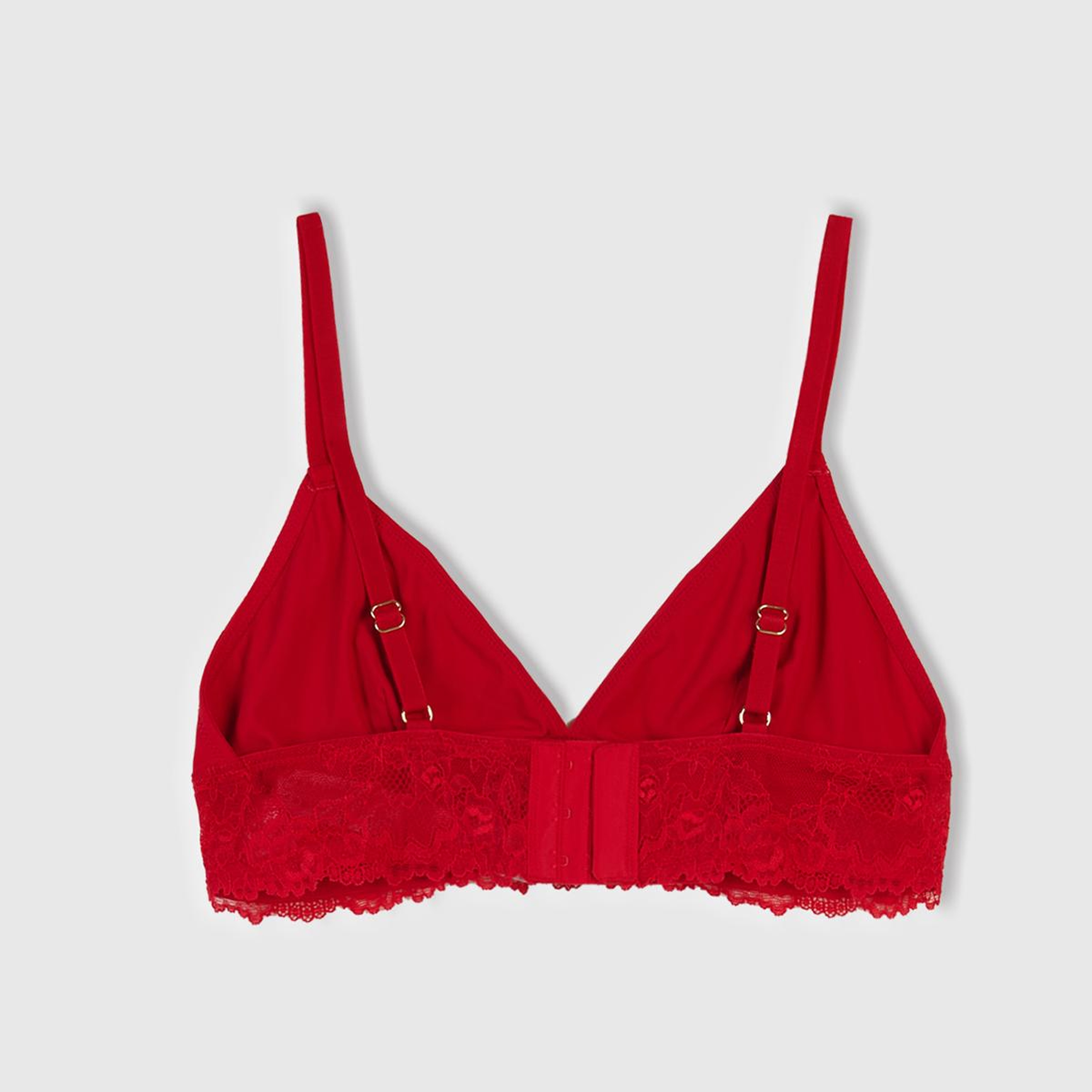 Kadın Kırmızı Dantel Detaylı Bralet