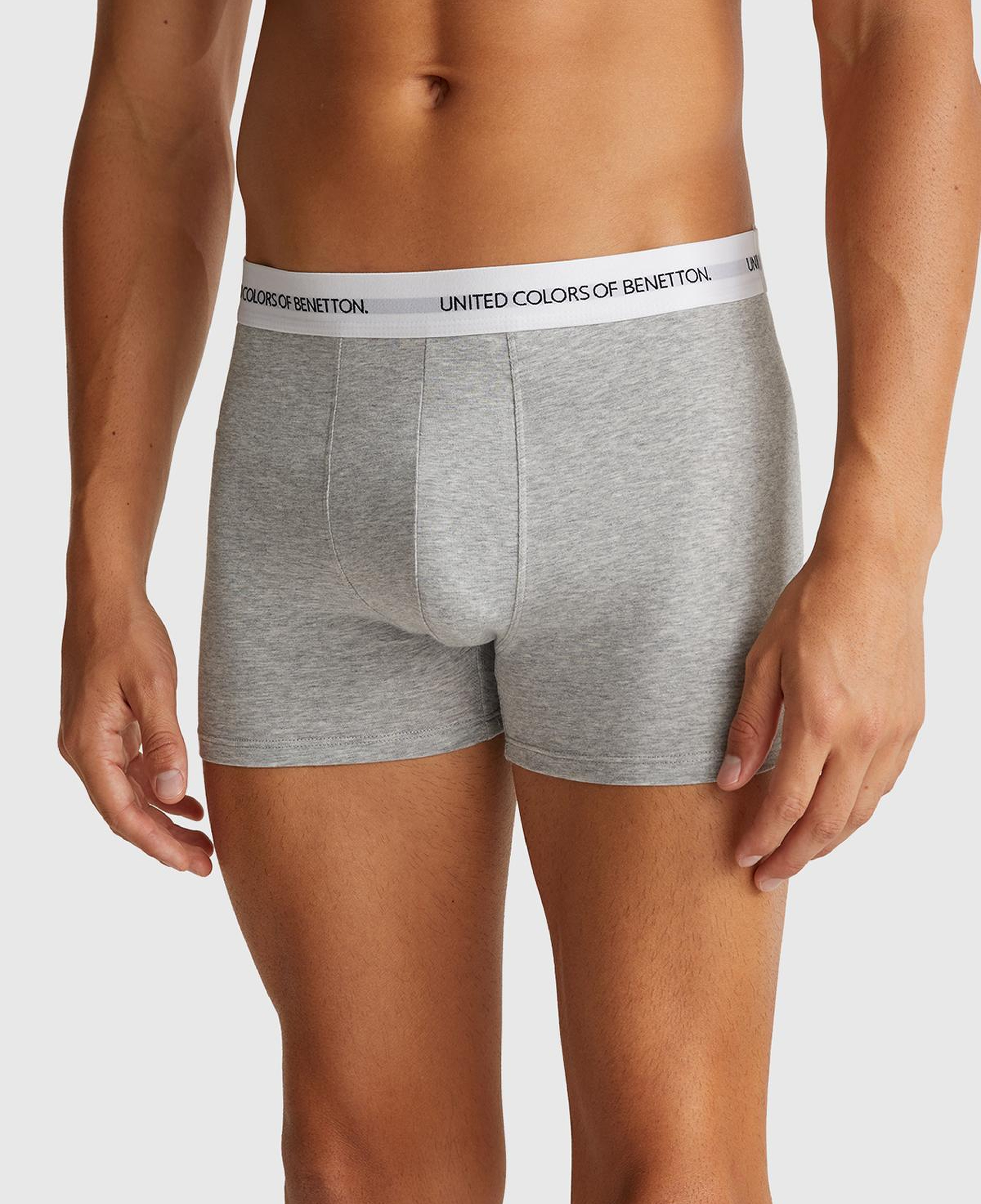 Erkek Gri Melanj Boxer