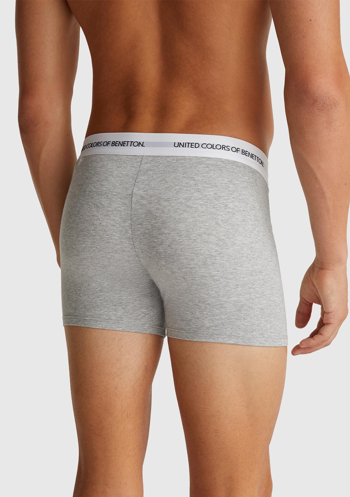 Erkek Gri Melanj Boxer