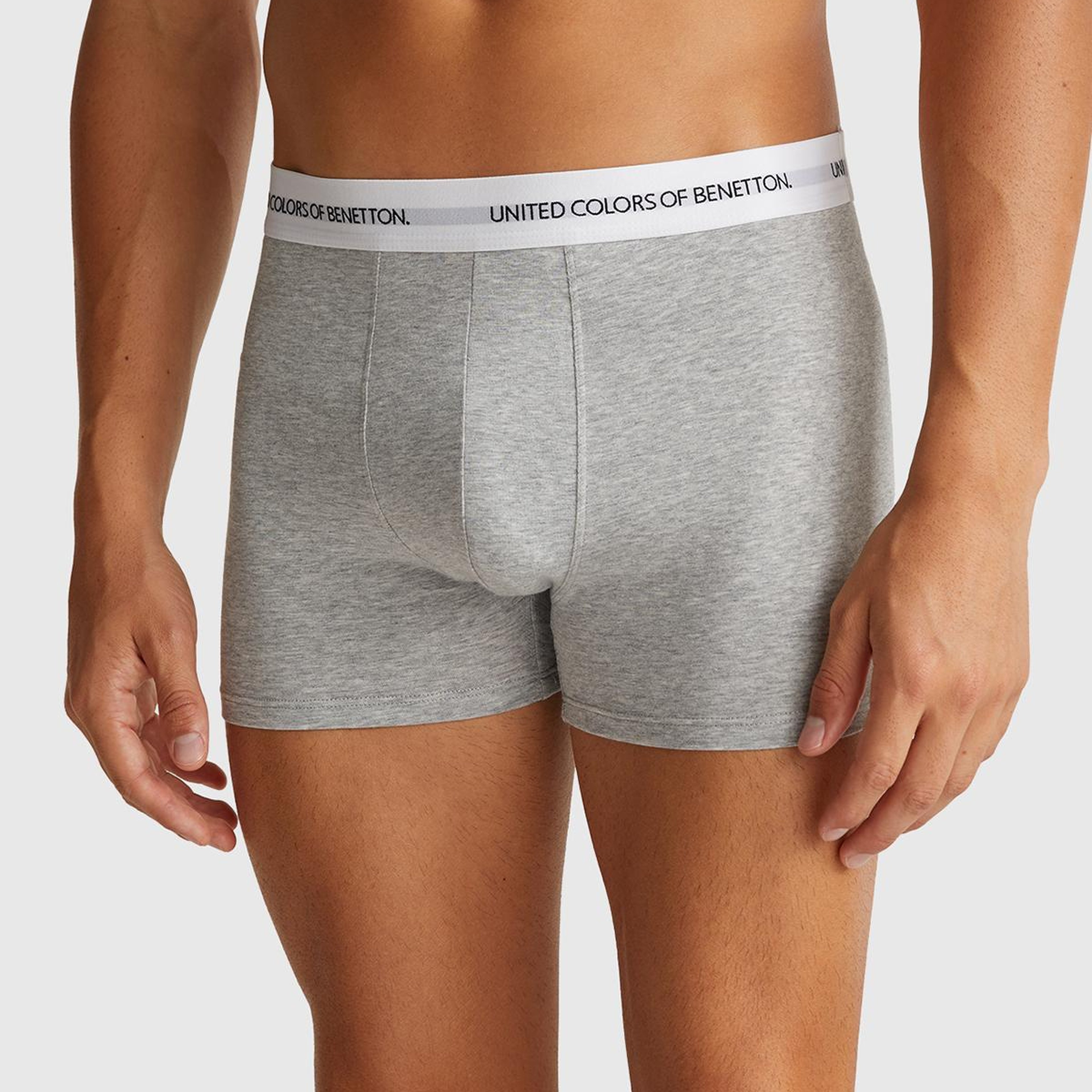 Erkek Gri Melanj Boxer