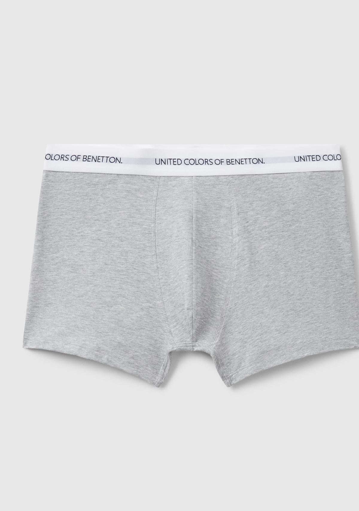 Erkek Gri Melanj Boxer