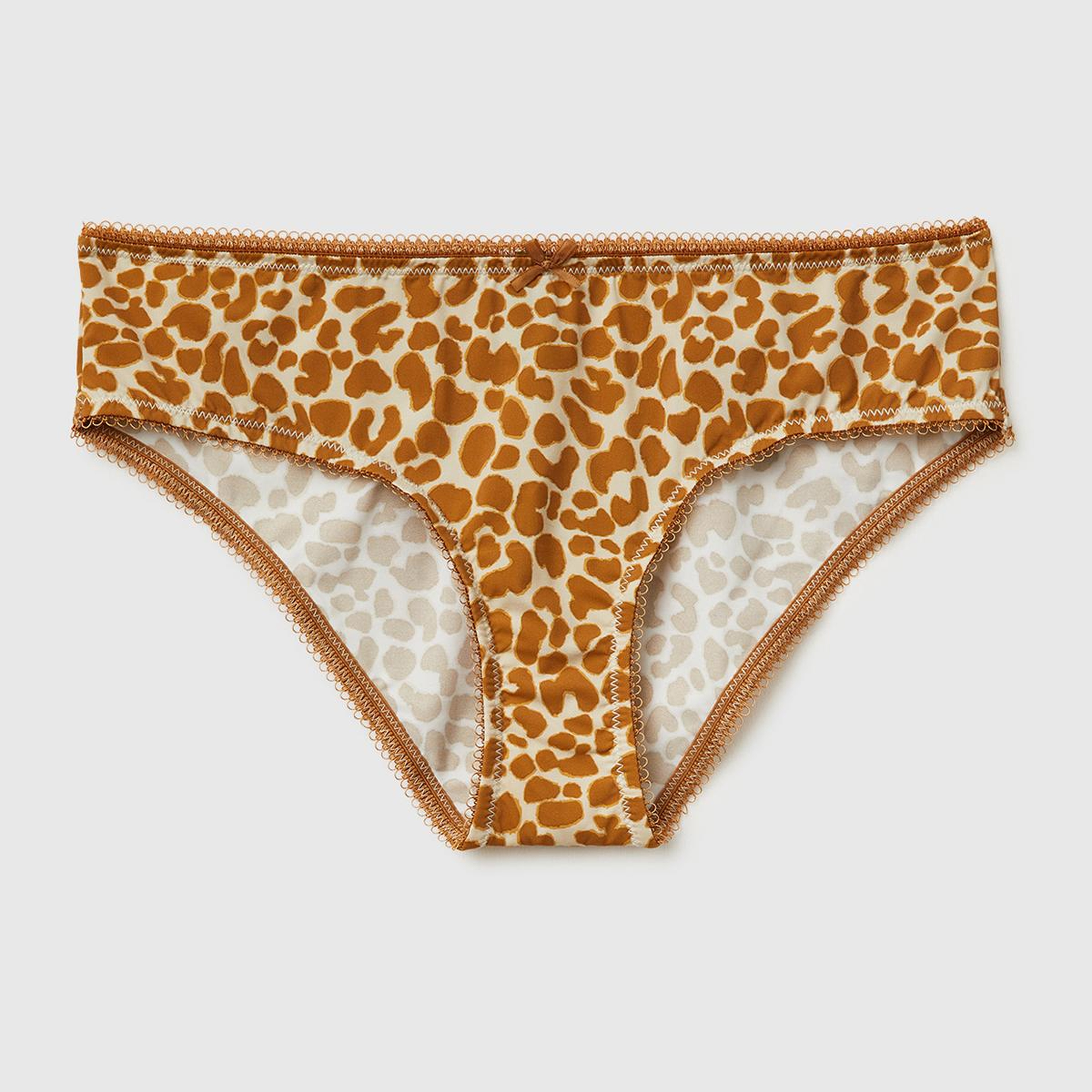 Kadın Camel Desenli Slip Külot