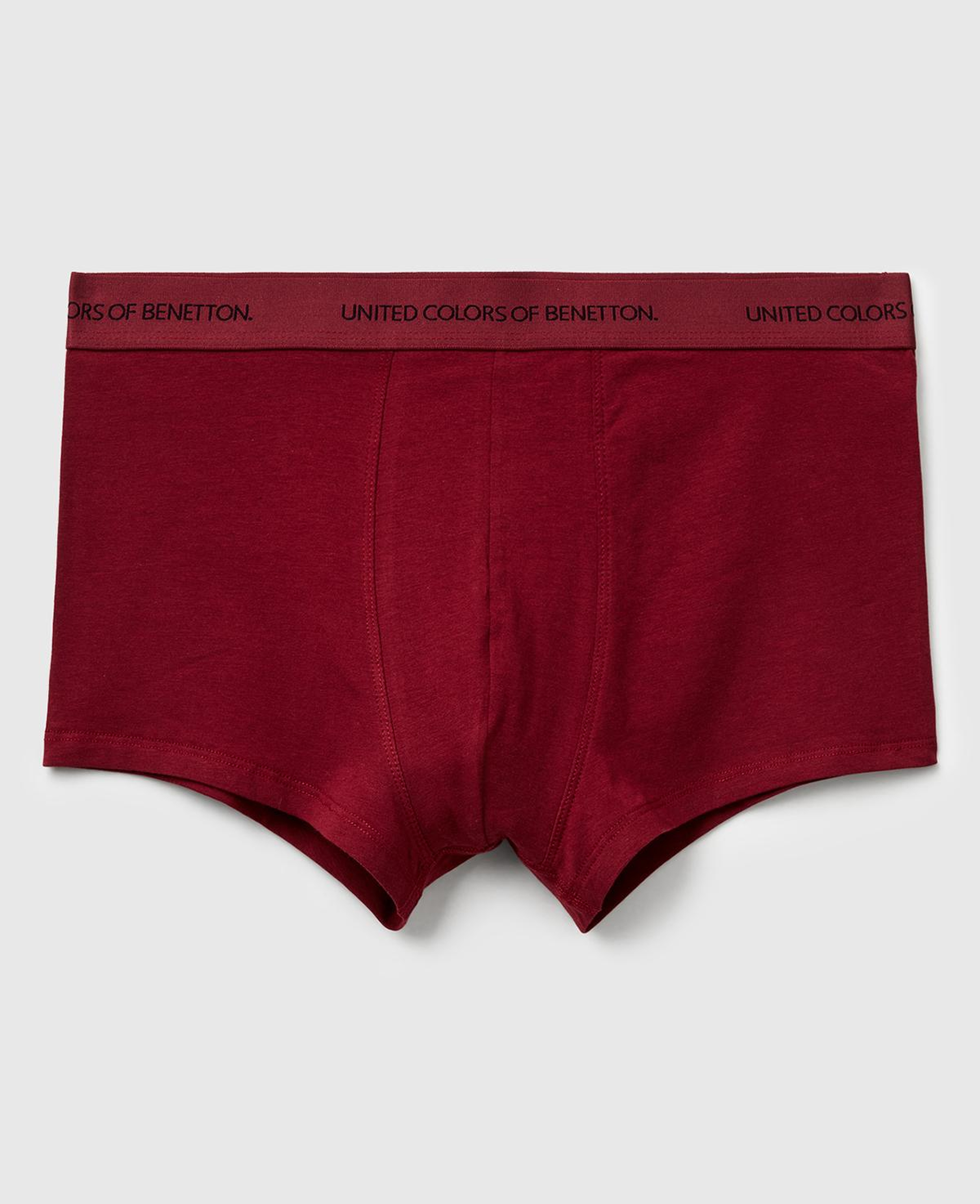 Erkek Bordo Logo Bantlı Boxer
