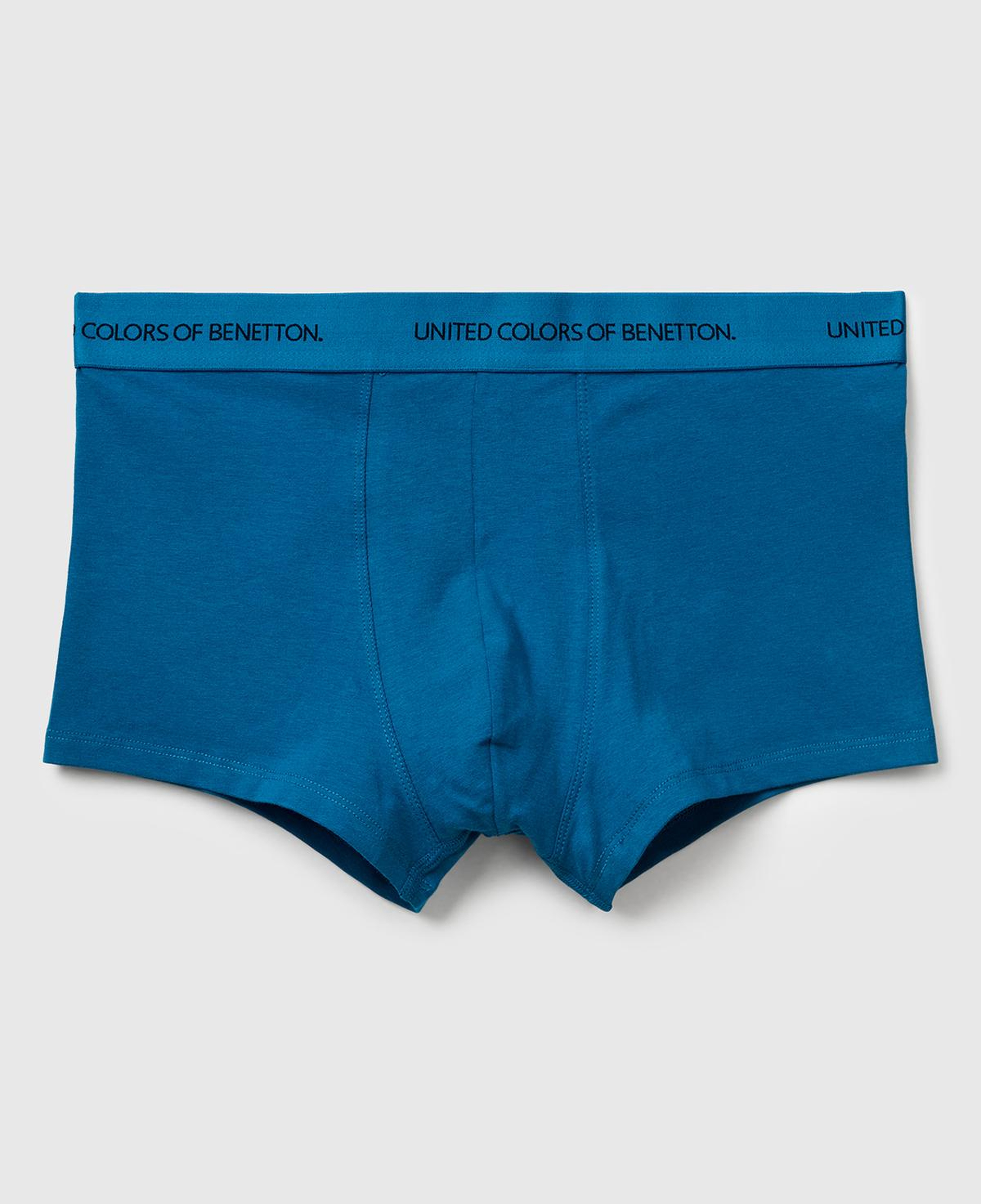 Erkek Mavi Logo Bantlı Boxer