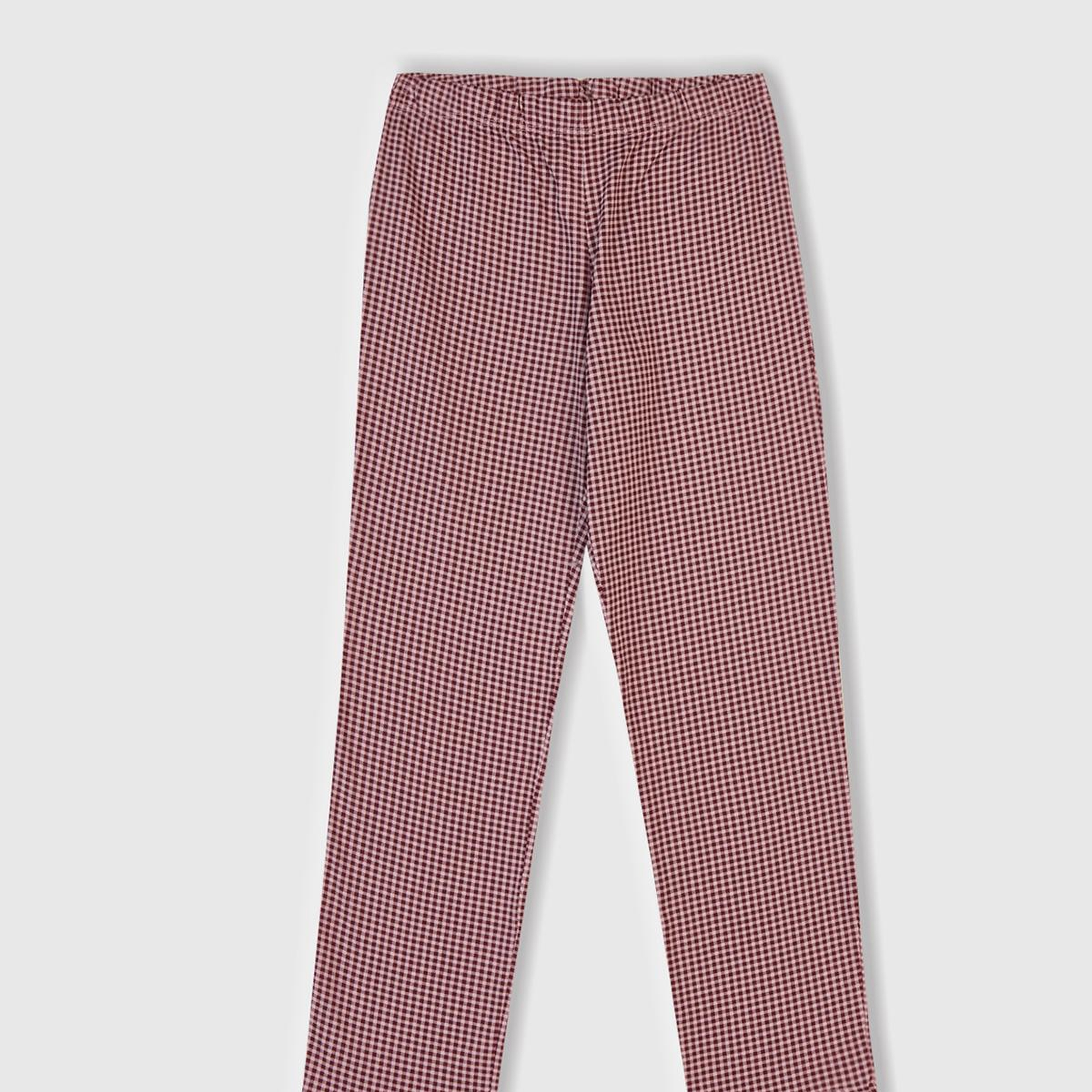 Kız Çocuk Toz Pembe-Mor Üstü Baskılı Cep Detaylı Altı Desenli Slim Fit Pijama Takımı
