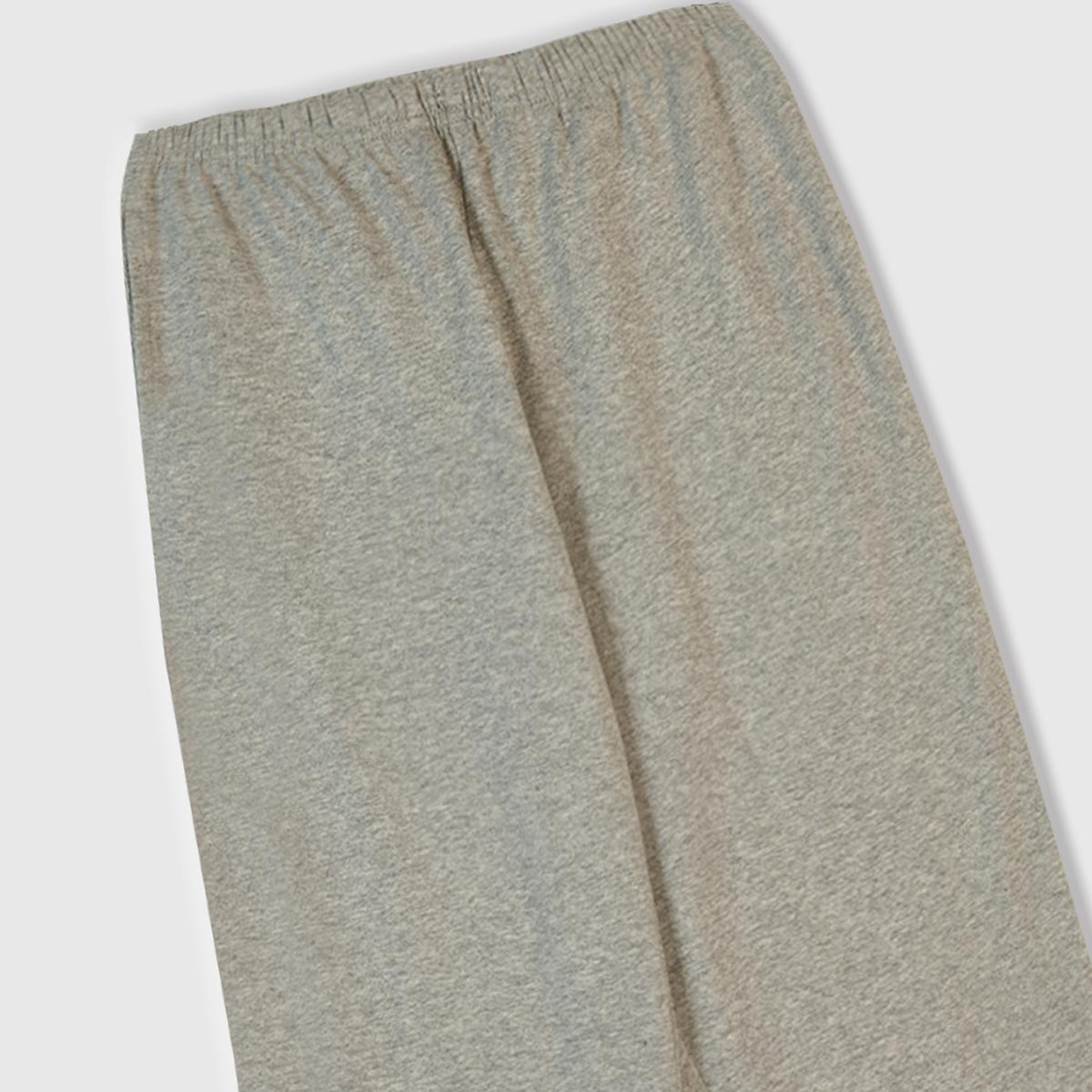 Erkek Çocuk Gri Melanj Üstü Disney Baskılı Altı Paçası Lastikli Pijama Takımı