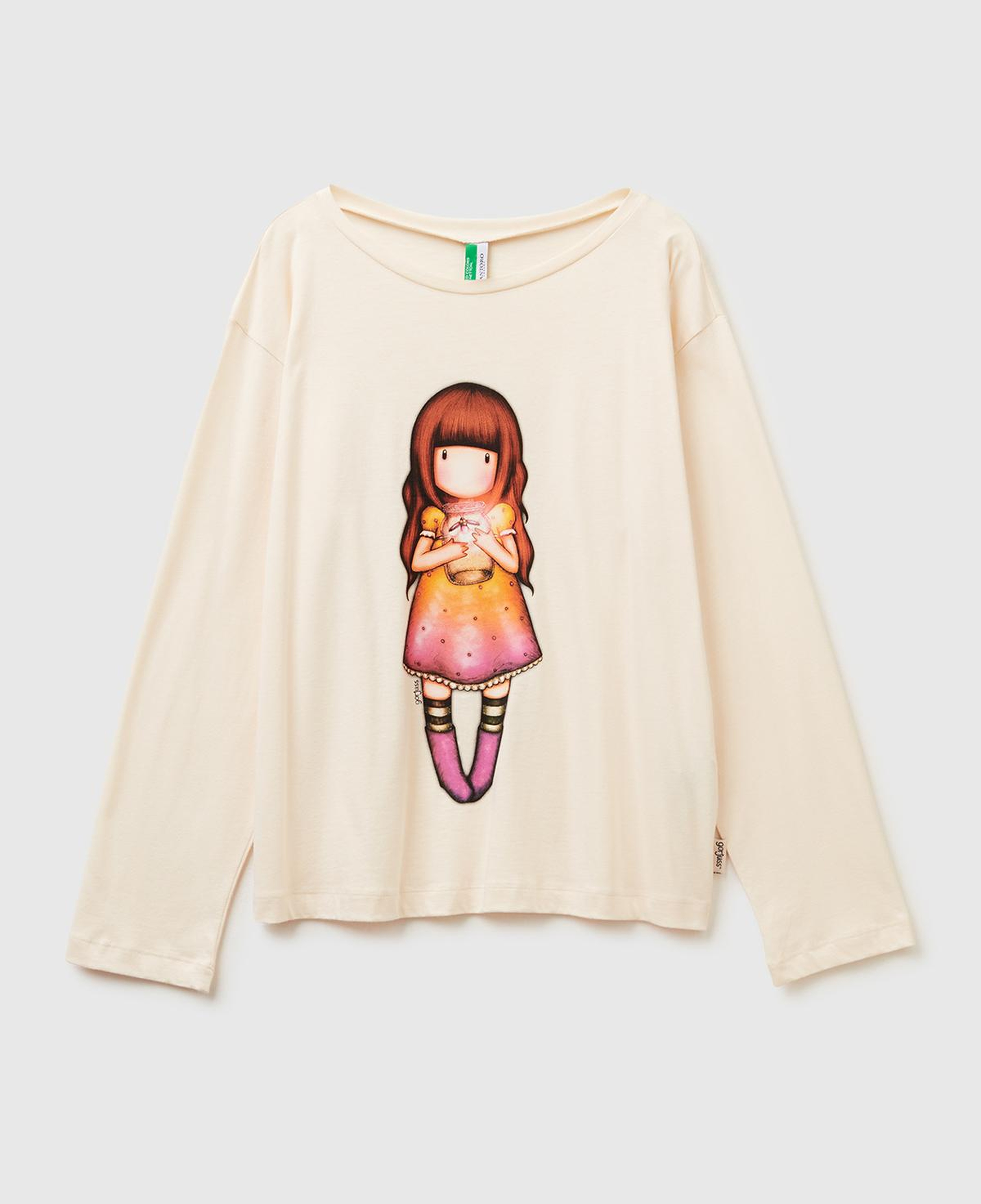 Kadın Krem Koton Karışımlı Gorjuss Baskılı Pijama üstü