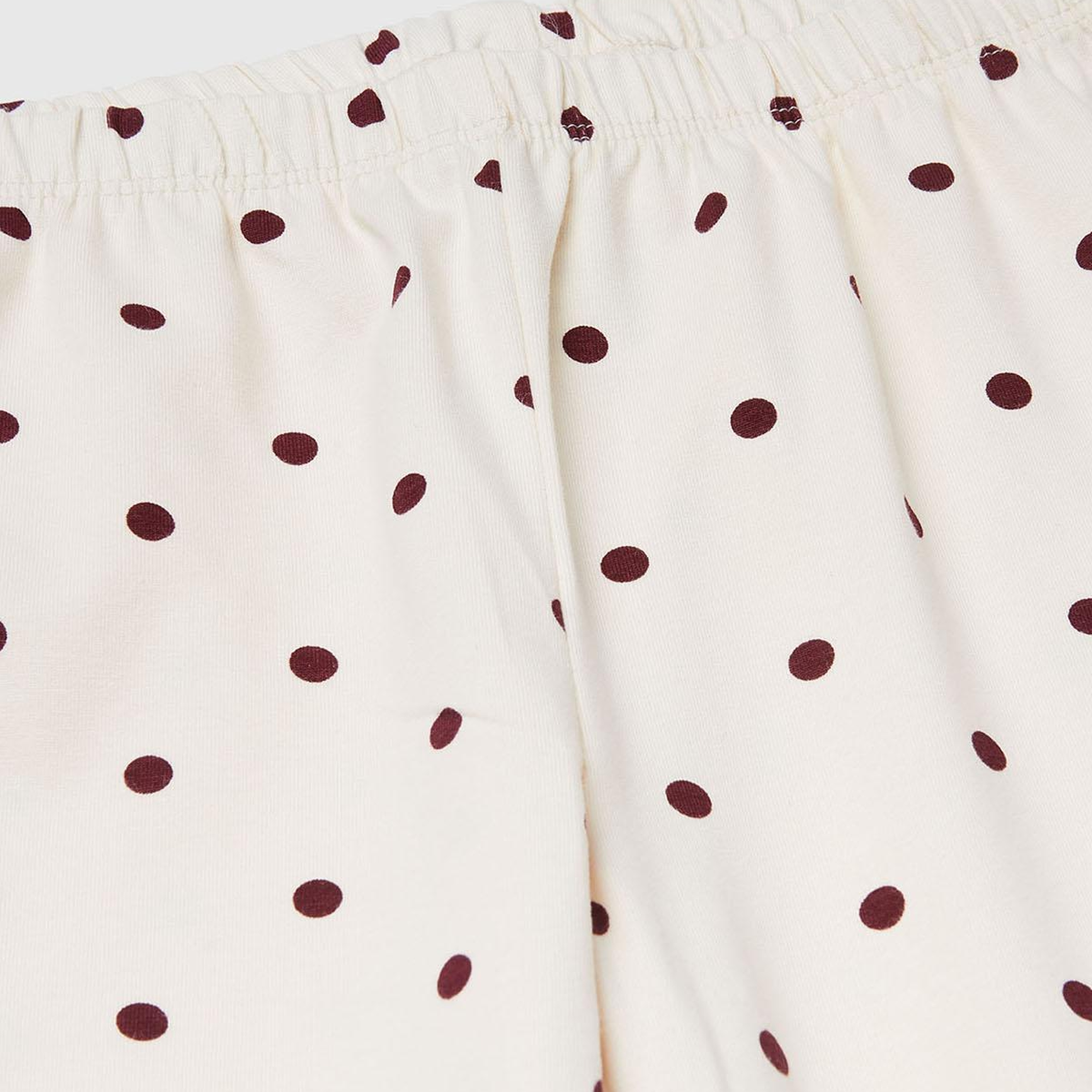 Kız Çocuk Ekru  Tamamı Desenli Pijama Takımı
