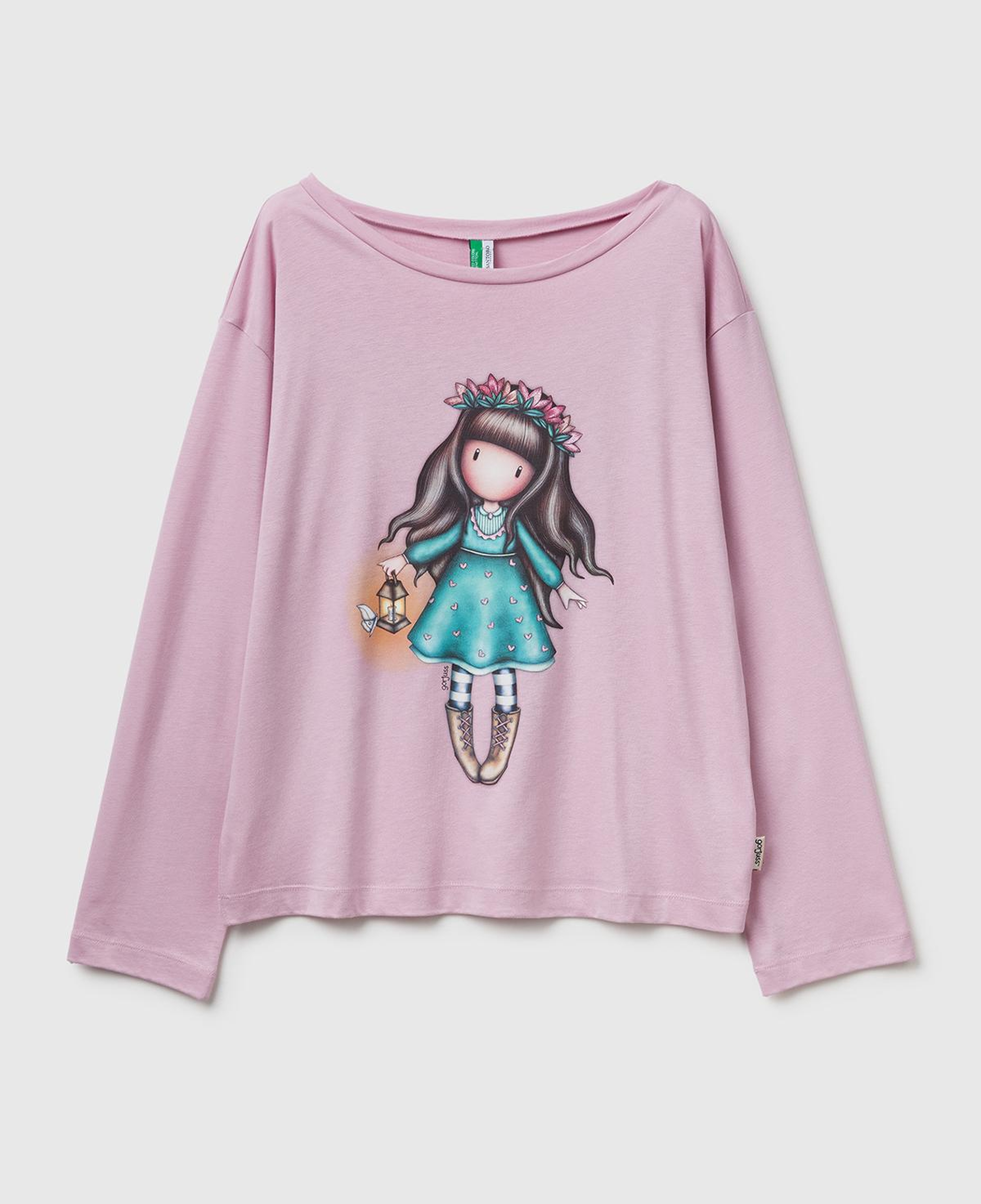 Kadın Toz Pembe Koton Karışımlı Gorjuss Baskılı Pijama üstü