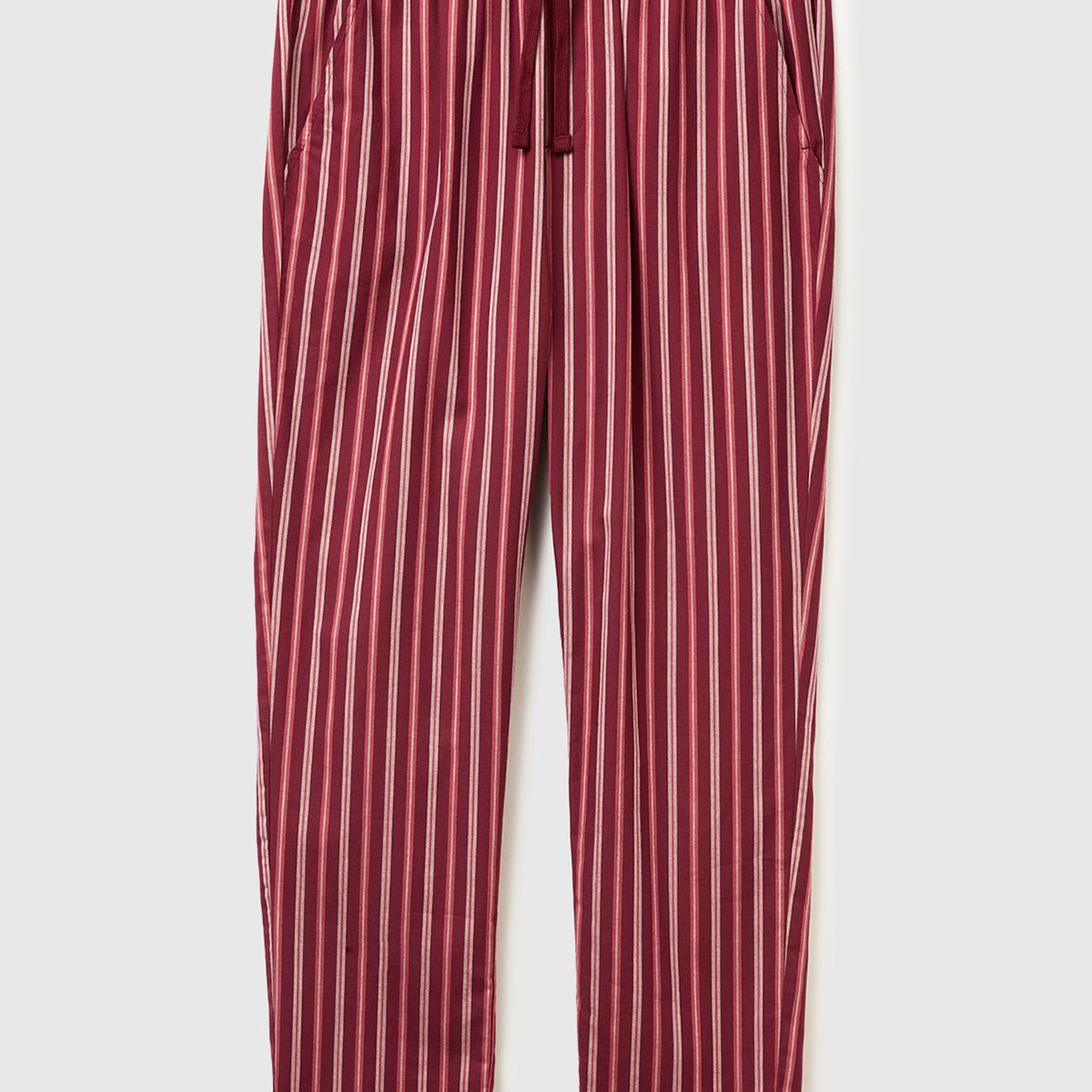 Erkek Kırmızı Kare Desenli Büzgü İpli Pijama Altı