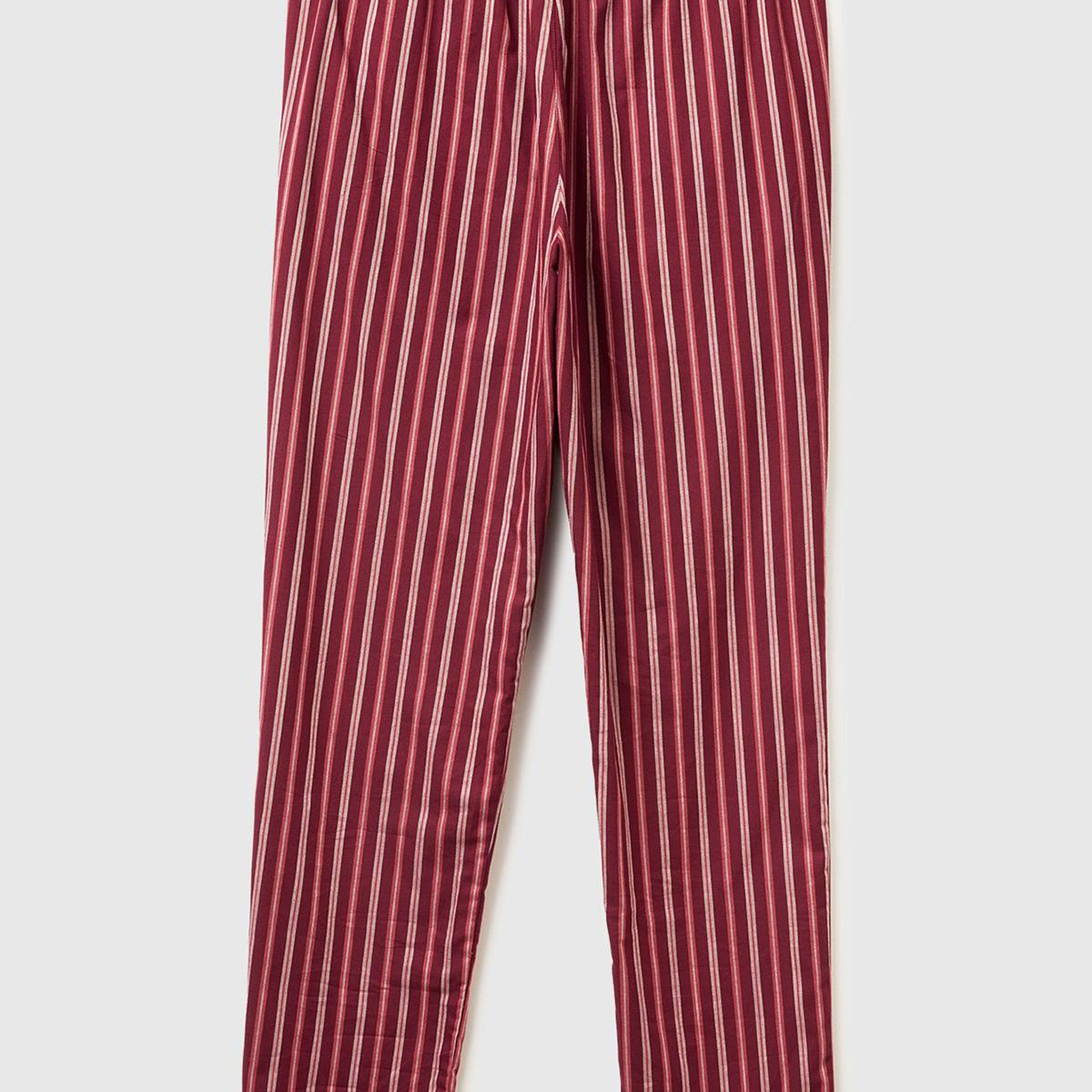 Erkek Kırmızı Kare Desenli Büzgü İpli Pijama Altı