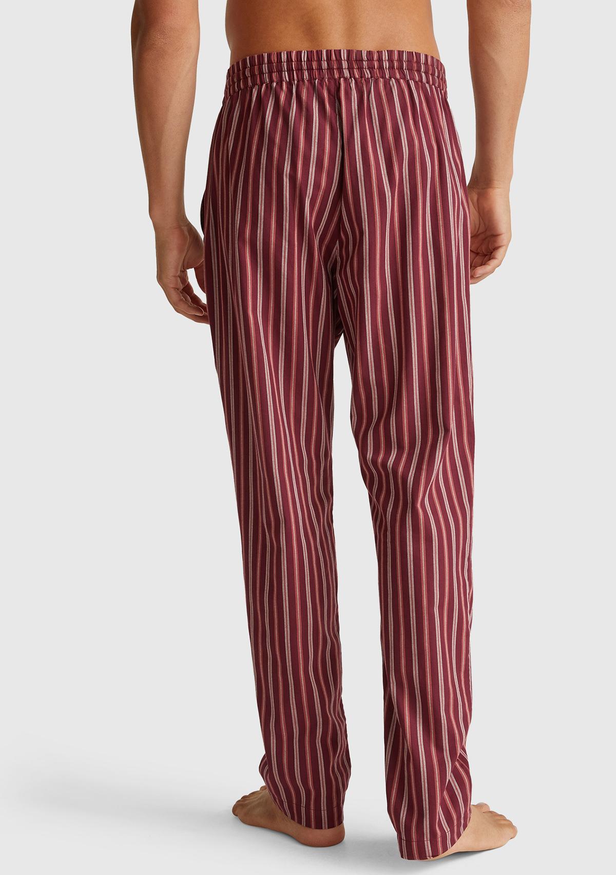 Erkek Kırmızı Kare Desenli Büzgü İpli Pijama Altı
