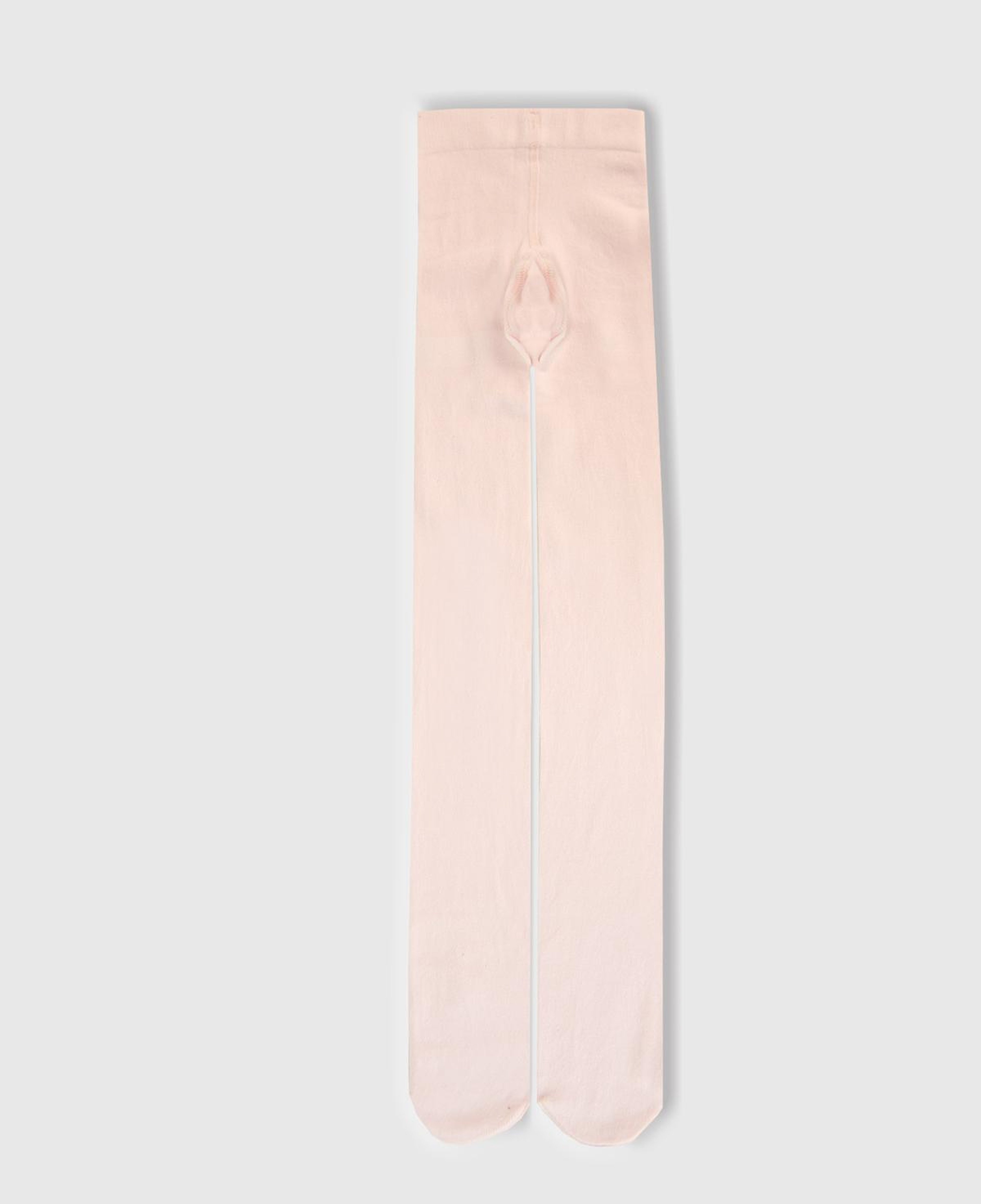 Kız Çocuk Toz Pembe Düz Külotlu Çorap