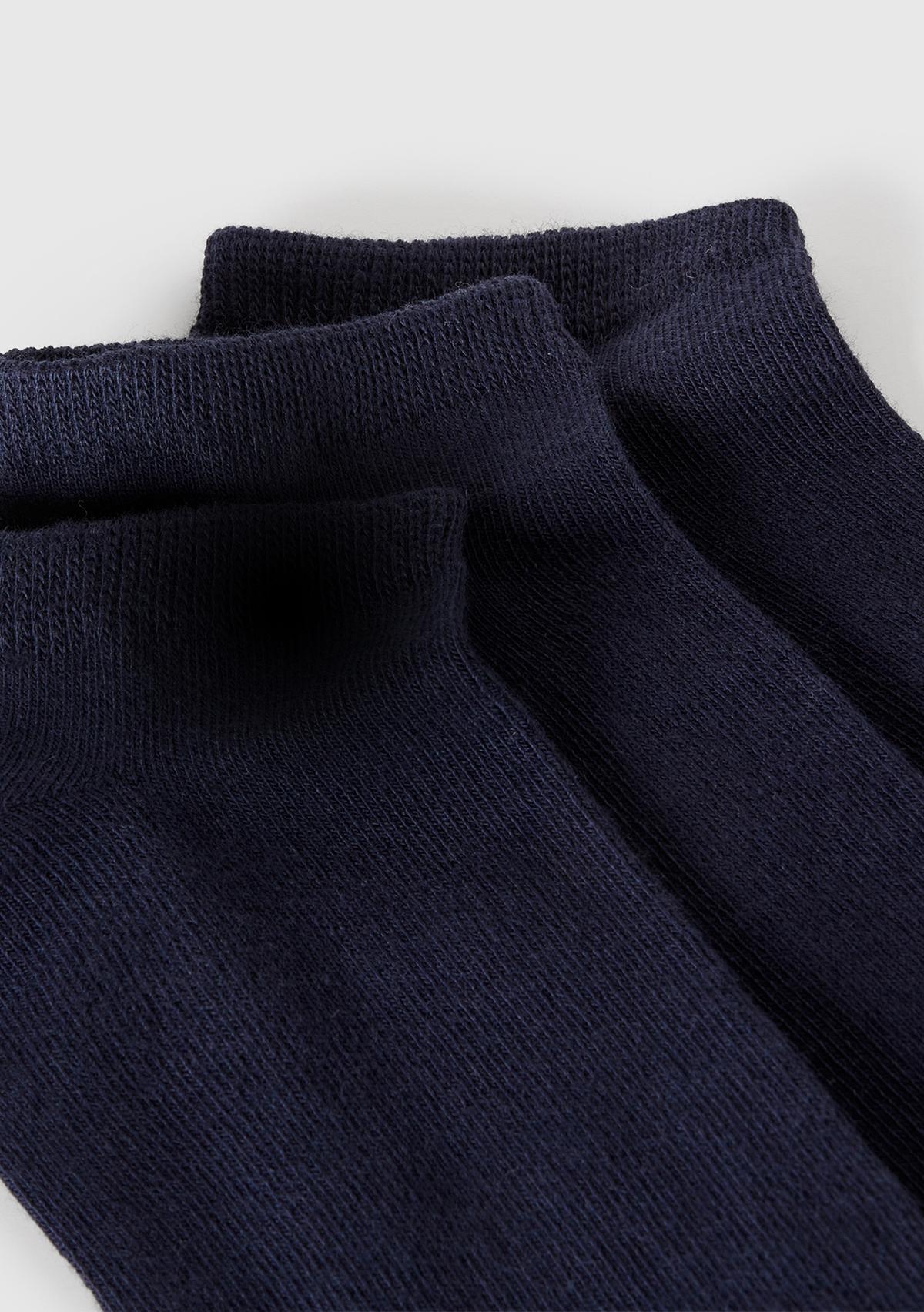 Unisex Siyah 3'lü Patik Çorap