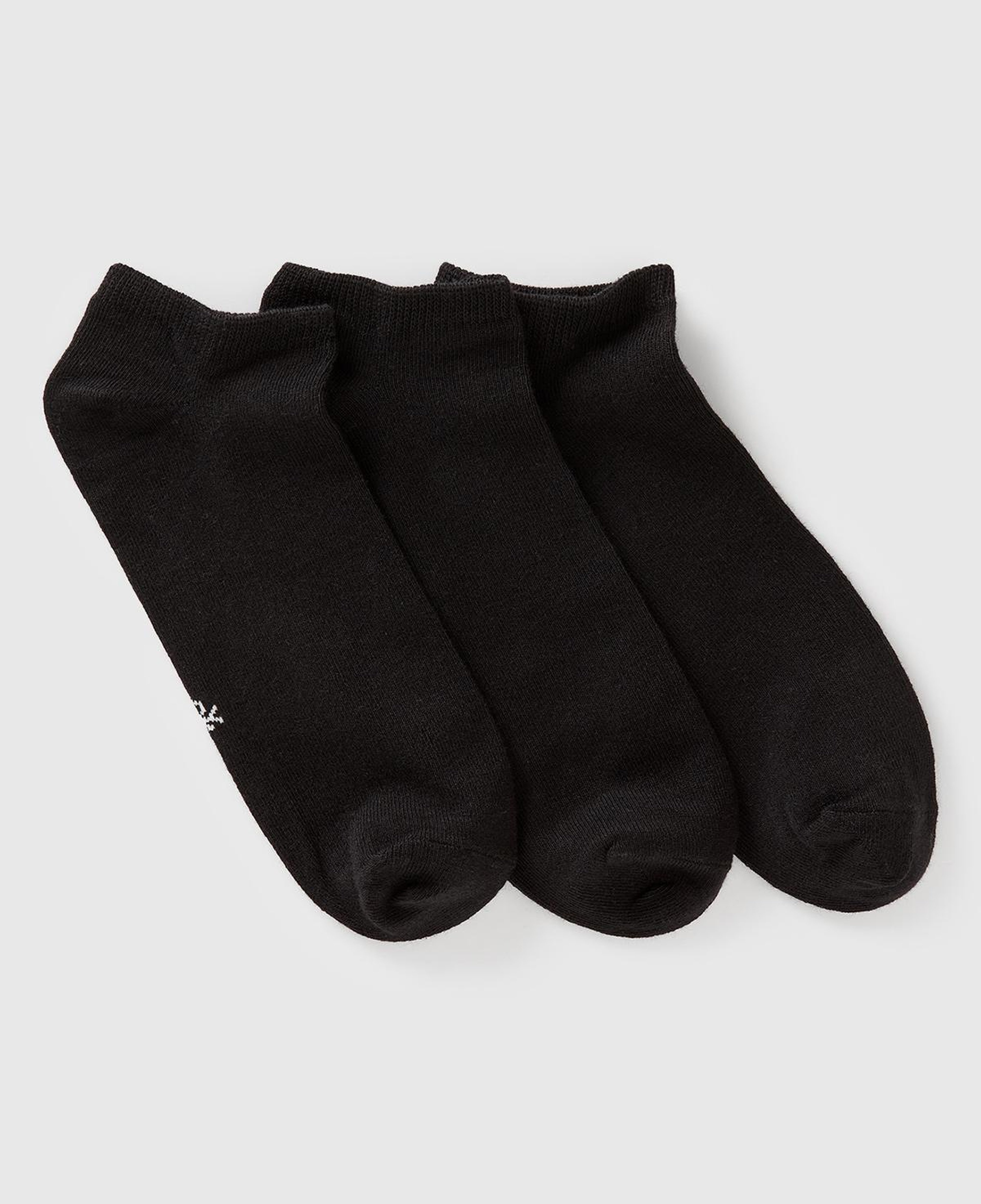 Unisex Lacivert 3'lü Patik Çorap