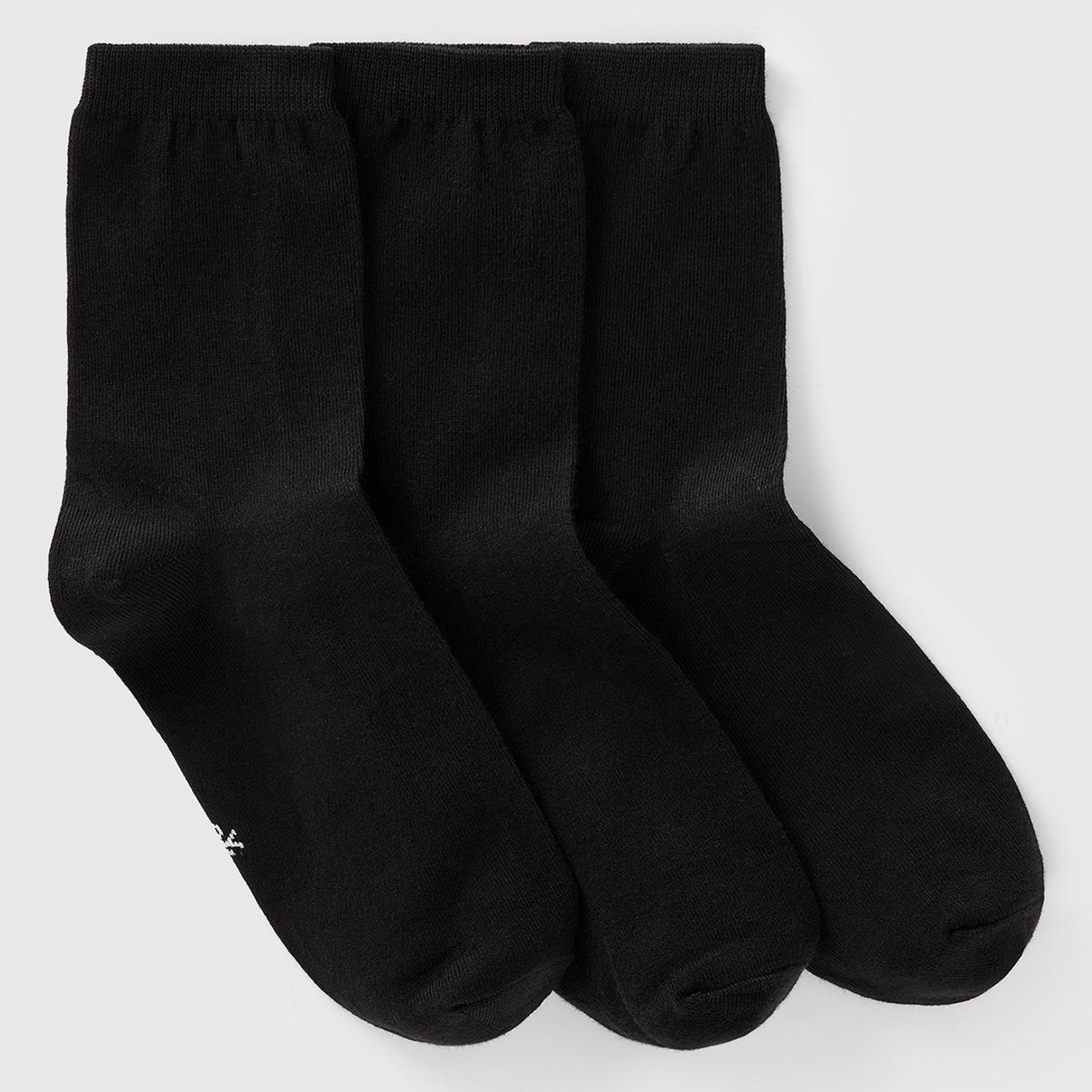 Unisex Siyah 3'lü Soket Çorap