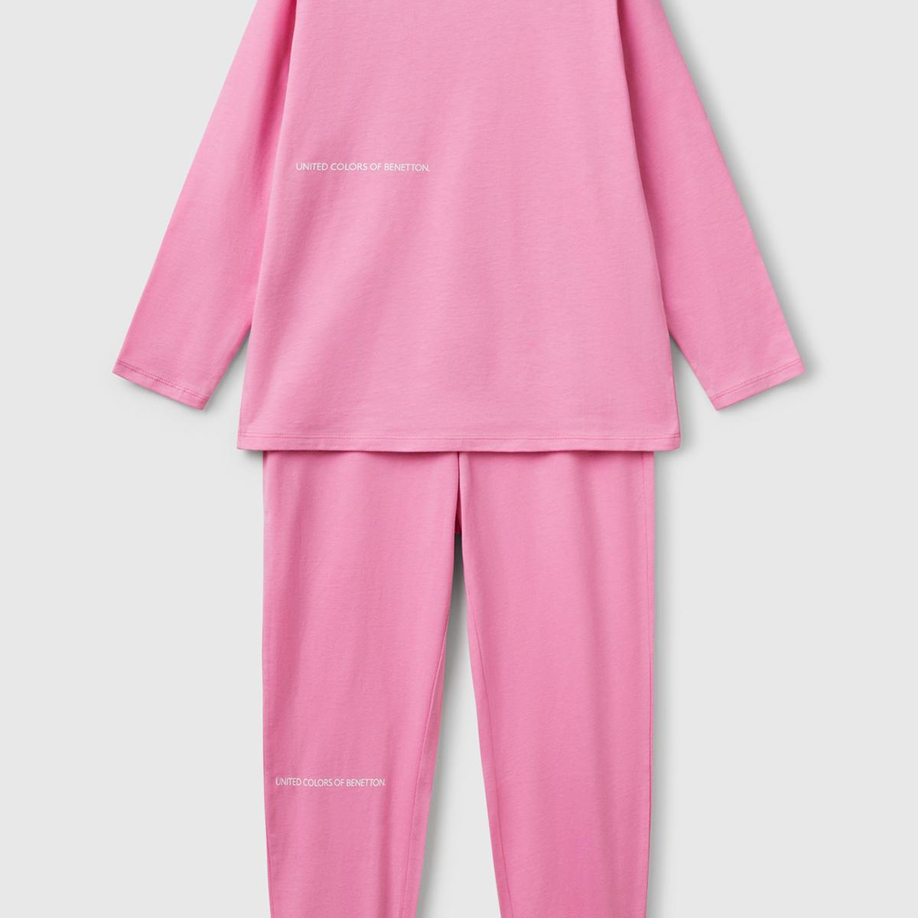 Erkek Çocuk Pembe Logo Şeritli T-Shirt - Jogger Takım