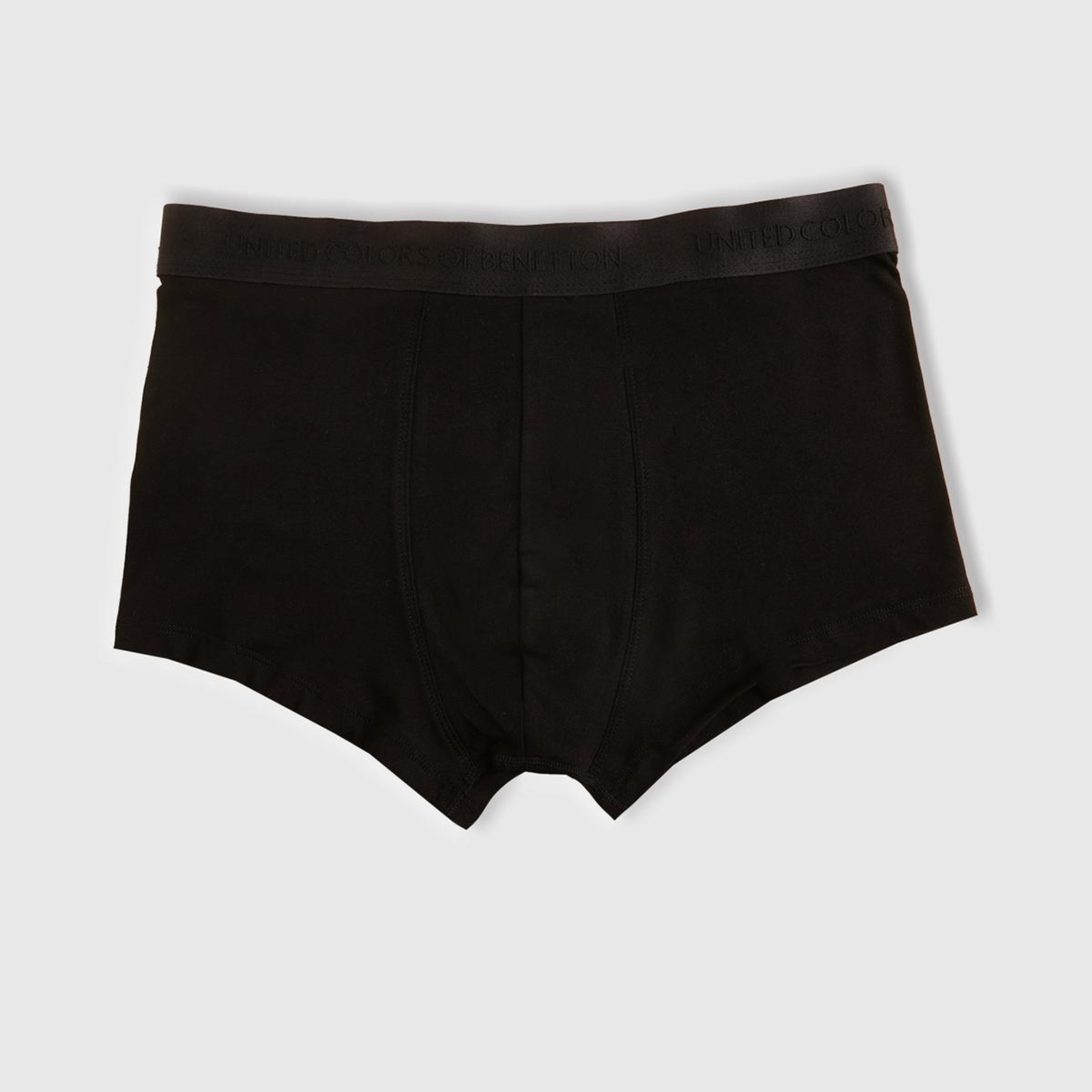 Erkek Gri Melanj Pamuk Karışımlı Logo Bantlı 3'lü Boxer Seti