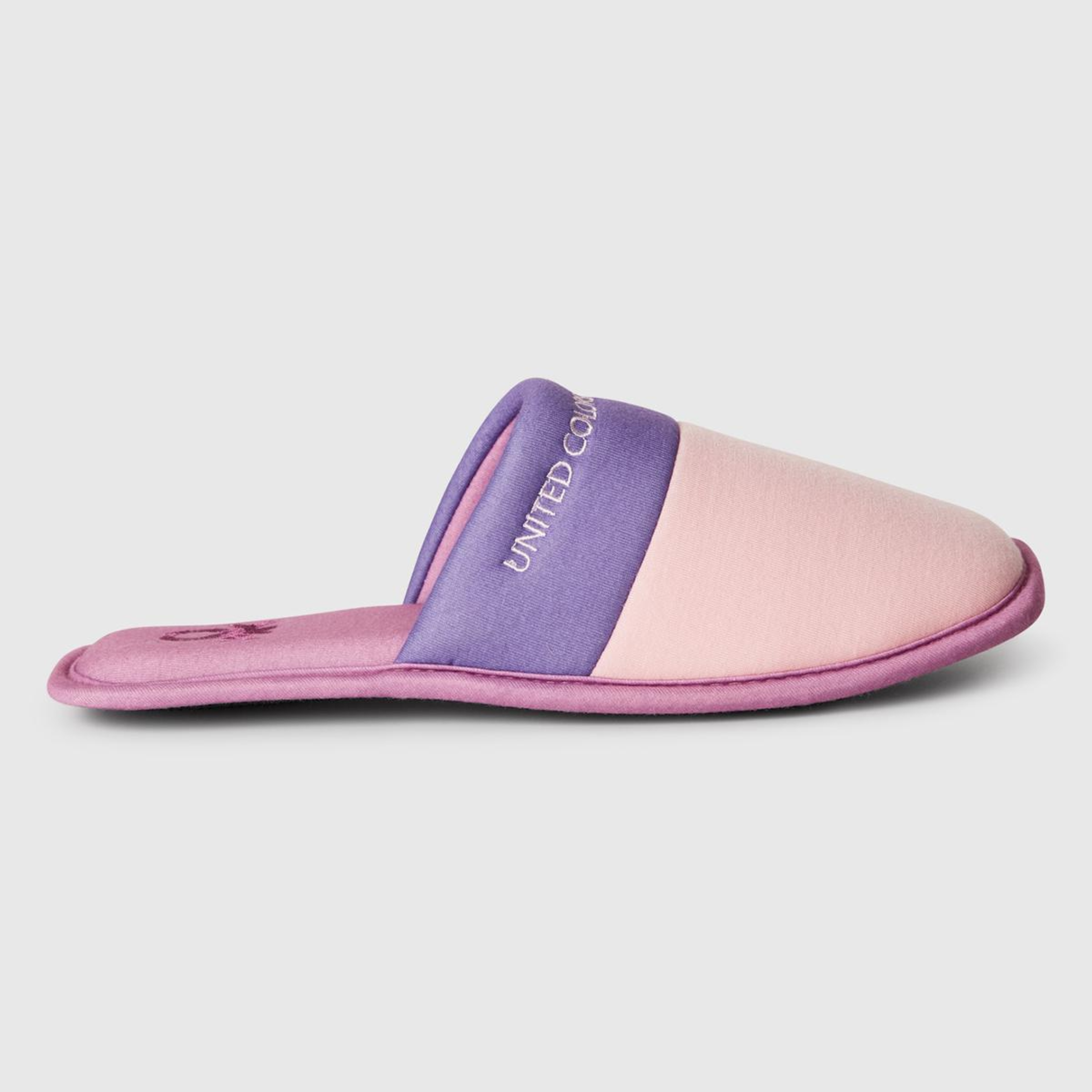 Unisex Pembe Logo Baskılı Çok Renkli Ev Terliği