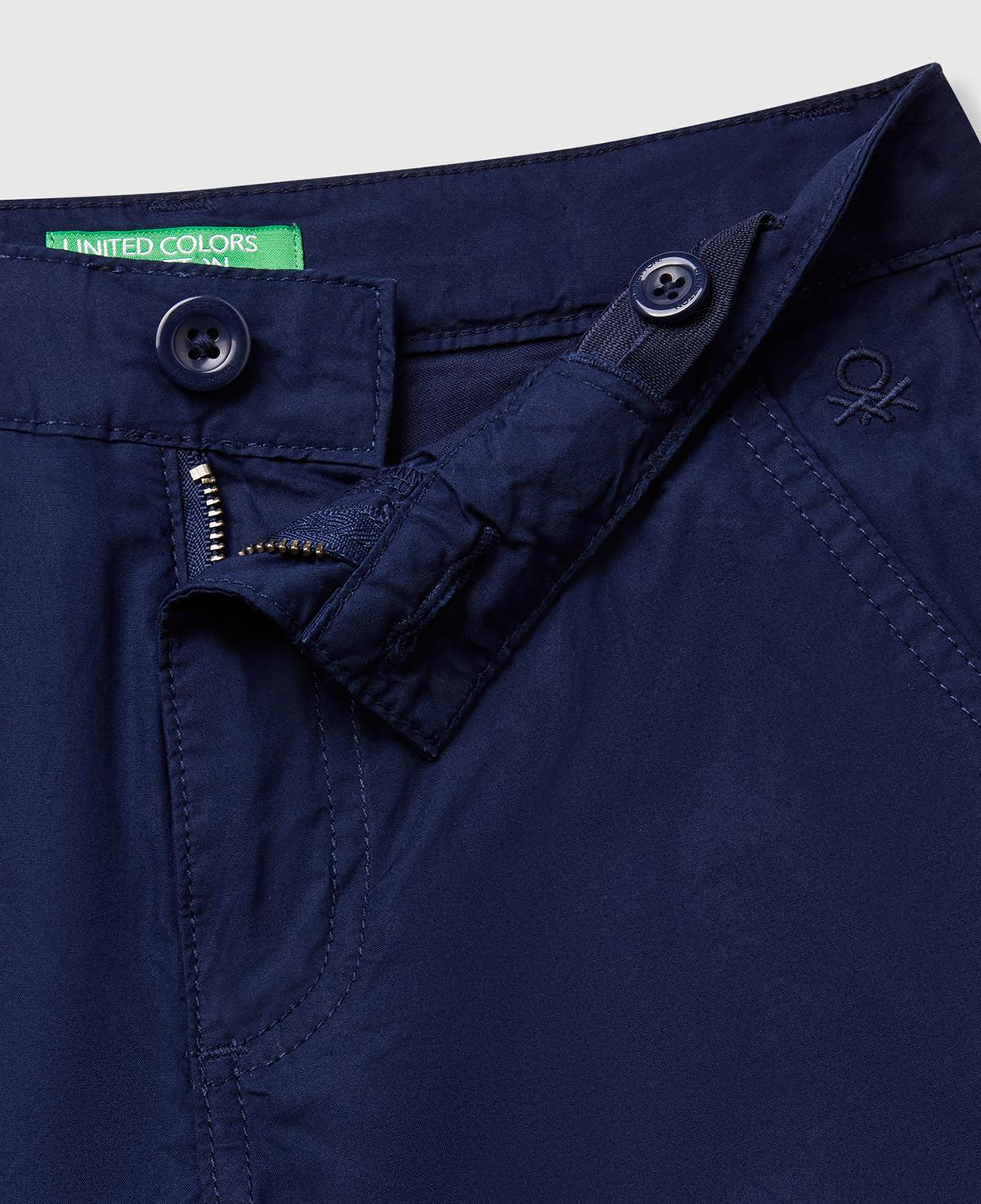 Erkek Çocuk Lacivert Cepli Regular Fit Denim Bermuda Şort