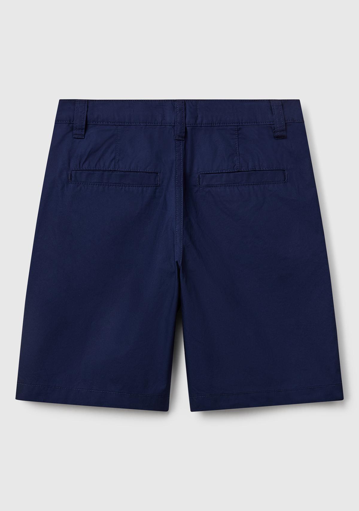 Erkek Çocuk Lacivert Cepli Regular Fit Denim Bermuda Şort