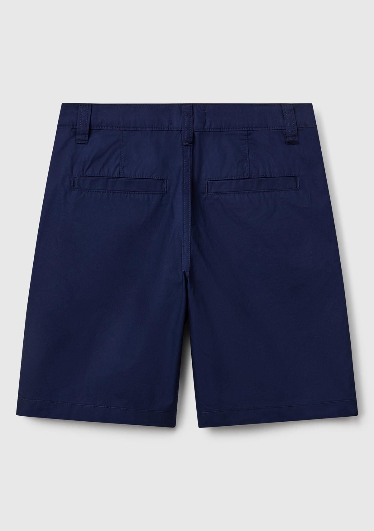 Erkek Çocuk Lacivert Cepli Regular Fit Denim Bermuda Şort